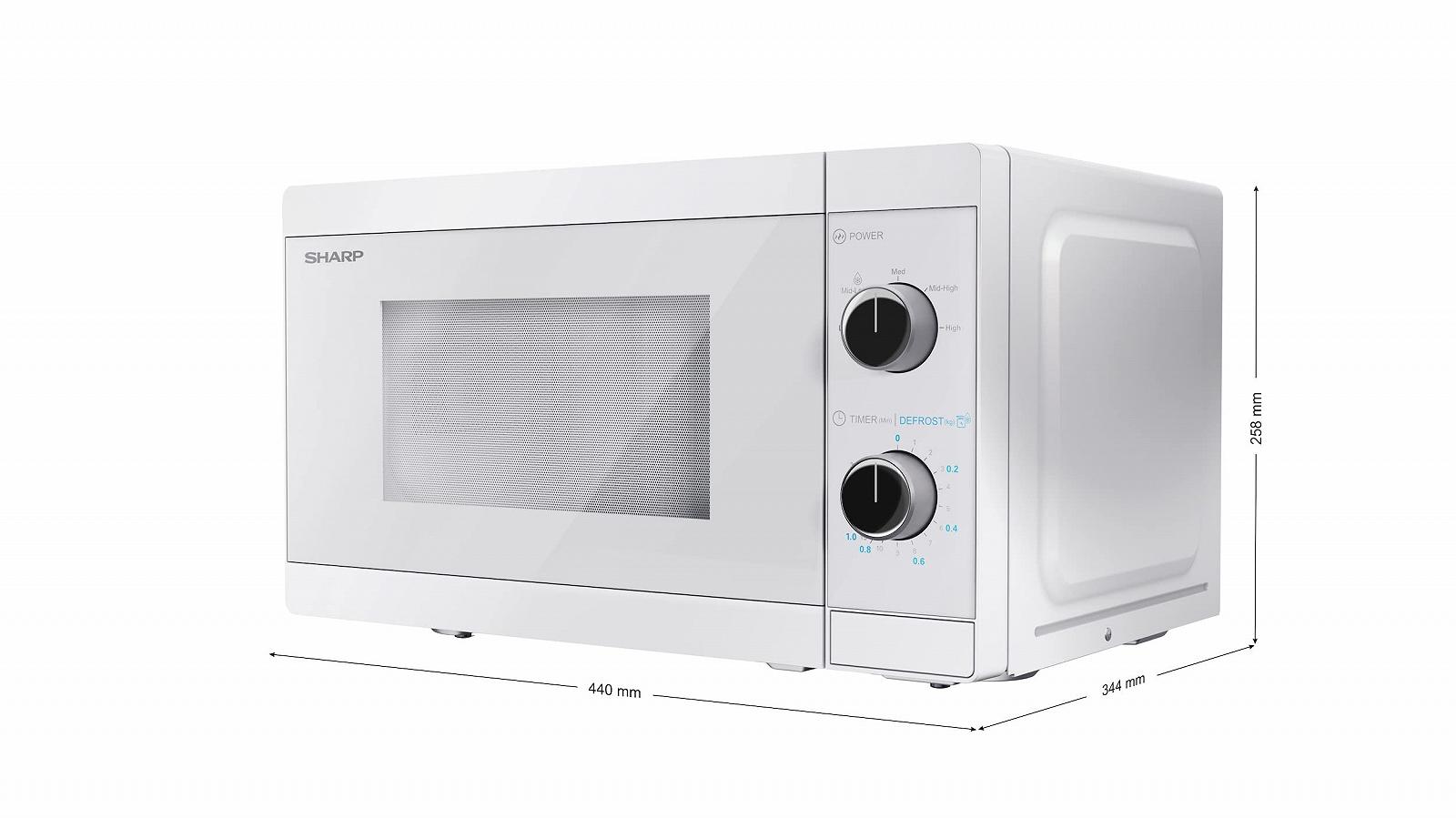 Мікрохвильова піч Sharp YC-MS01E-C 20 л 800 Вт Crystal White, фото №2 Мікрохвильова піч Sharp YC-MS01E-C 20 л 800 Вт Crystal White, фото №2