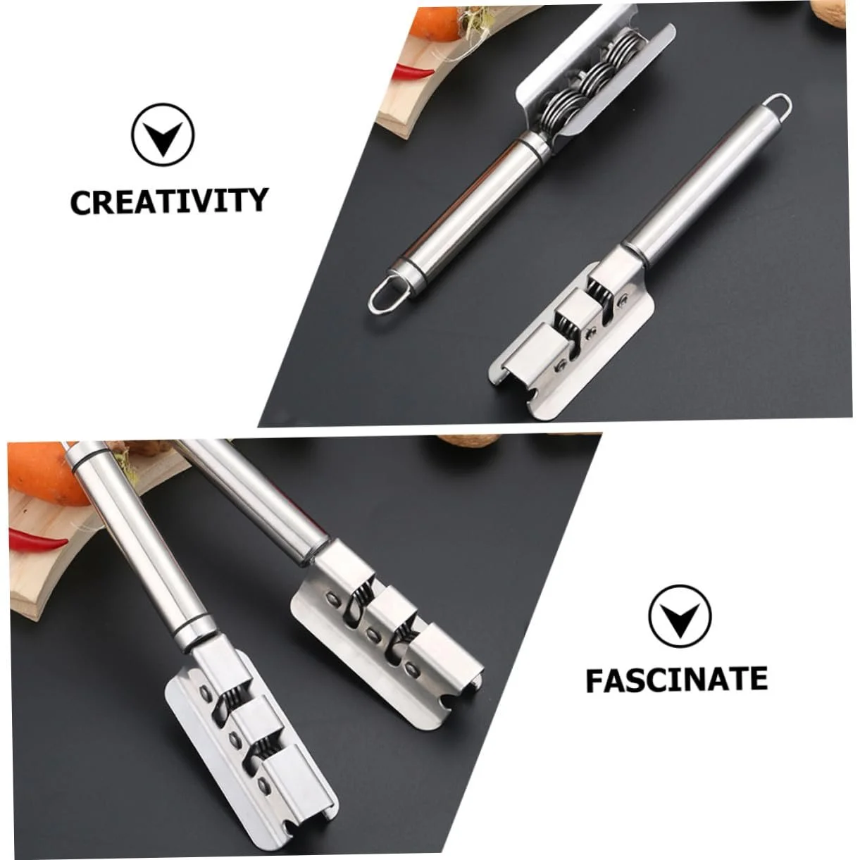 Точилка TOYANDONA для кухонных ножей и ножниц из нержавеющей стали с отверстием для подвешивания, фото №7