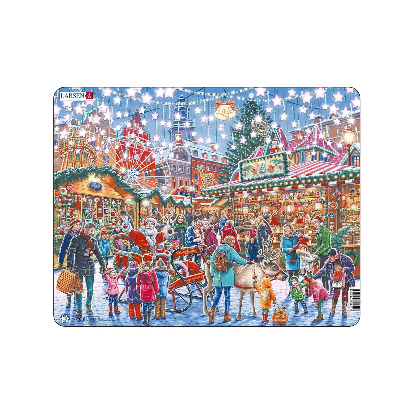 Пазл-рамка Larsen EA3 Christmas Market 140 деталей для дітей та дорослих від 6 років, фото №1