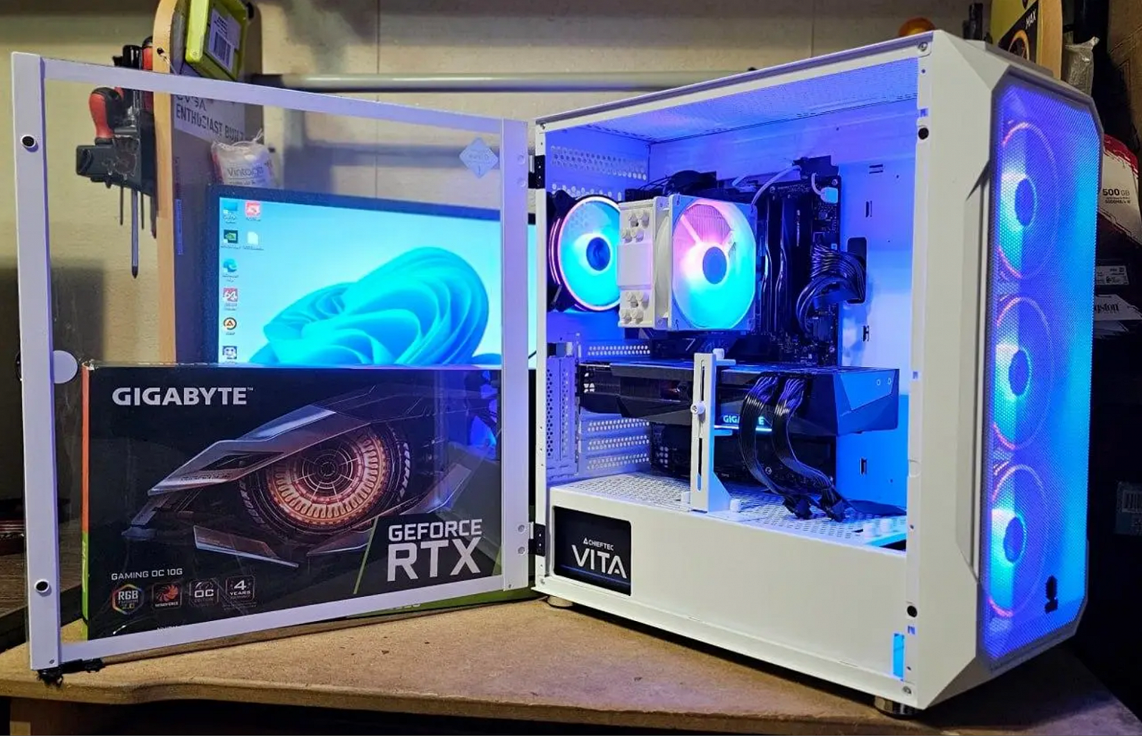 Комп'ютер AMD RYZEN 7 5700X 4.6GHZ, RTX 3080 10GB, 32GB DDR4, SSD M.2 500GB, SSD M.2 1TB, фото №7