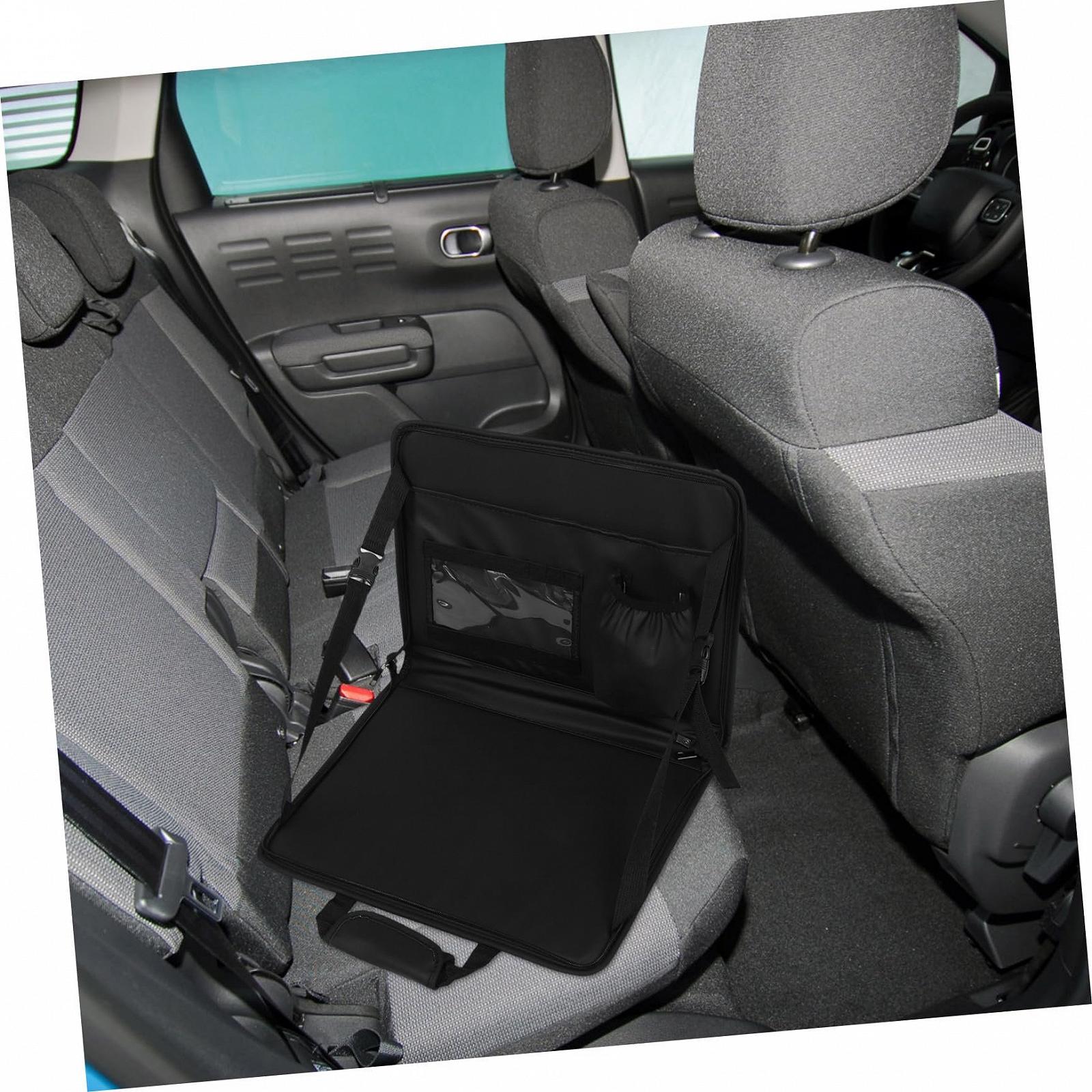 Столик для керма автомобіля складаний зі штучної шкіри з сумкою для зберігання, портативний, фото №5