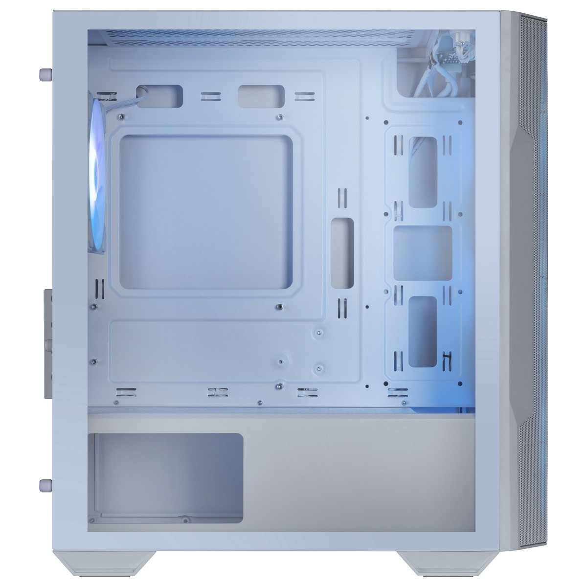 Корпус MSI MAG Forge M100R / без БЖ / Mini Tower / Micro-ATX / 4x120mm ARGB Fans / Tempered Glass / Білий, фото №6