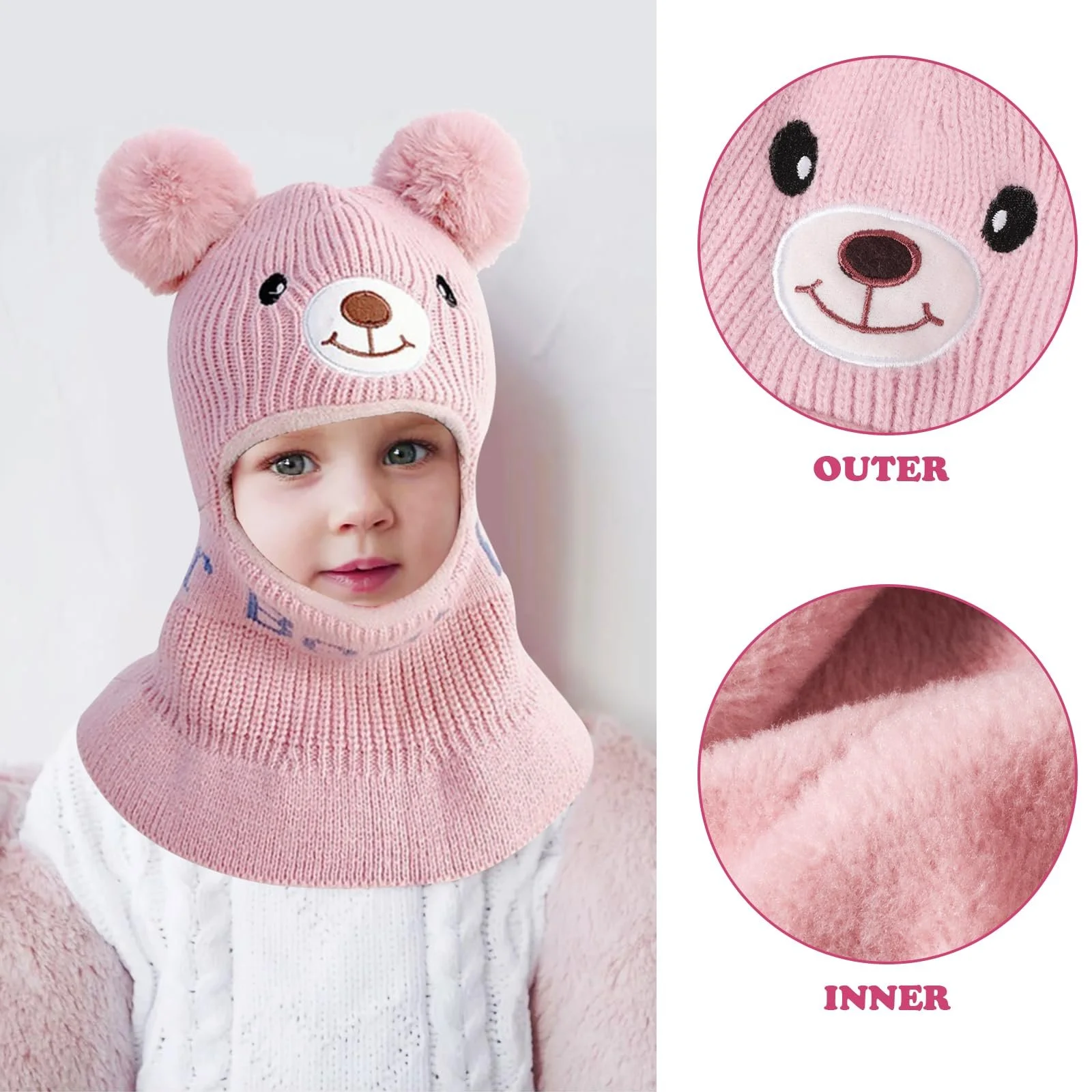 Детская шапка AYPOW Слип-он, теплая, фото №3 Детская шапка AYPOW Слип-он, теплая, фото №3