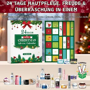 Адвент-календар 2025 Beauty Set, 24 дні сюрпризів для догляду за шкірою synthetic.ua - Фото 1
