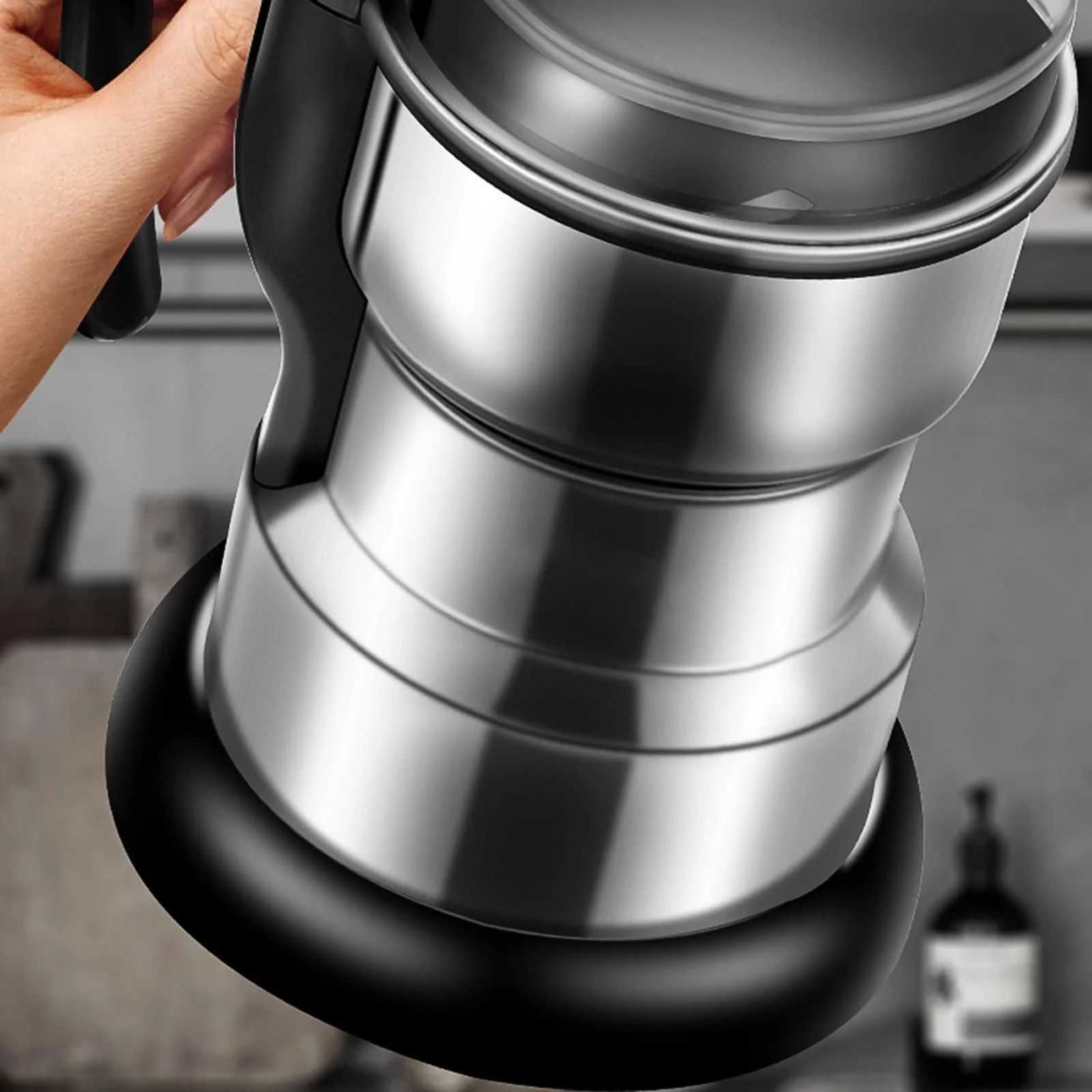 Электрическая кофемолка 300 мл Мини измельчитель специй Нержавеющая сталь для кофейных зерен, фото №7