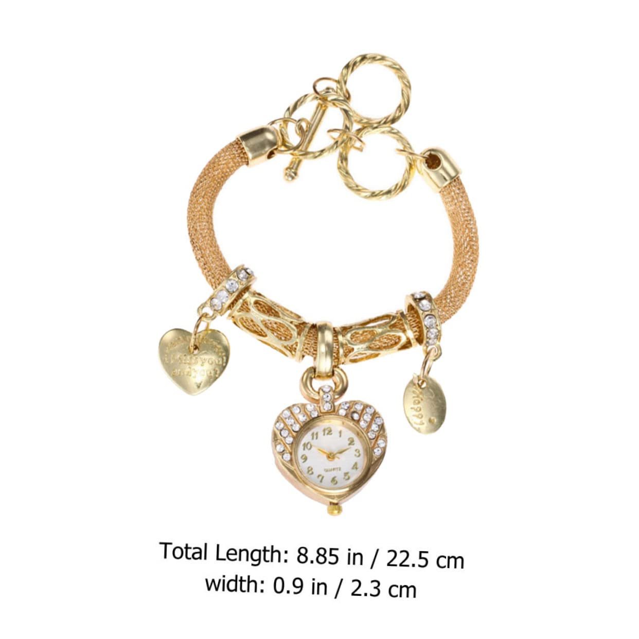 Часы-браслет LIFKOME Женский, декоративные бусины, золотистый сплав, фото №2