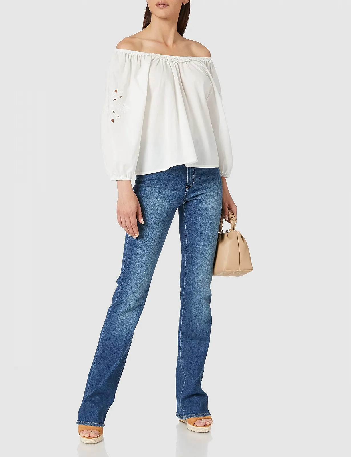 Женская блузка MAVI EMBROIDERED BLOUSE Antique White - S, фото №1