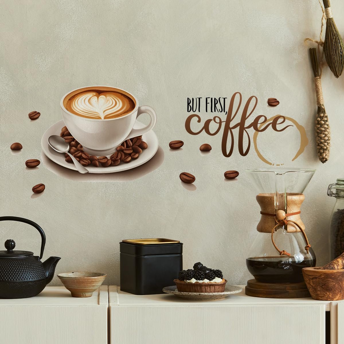 Наклейка на стіну HGDESIGN Coffee Time Owl Cappuccino (E), фото №5