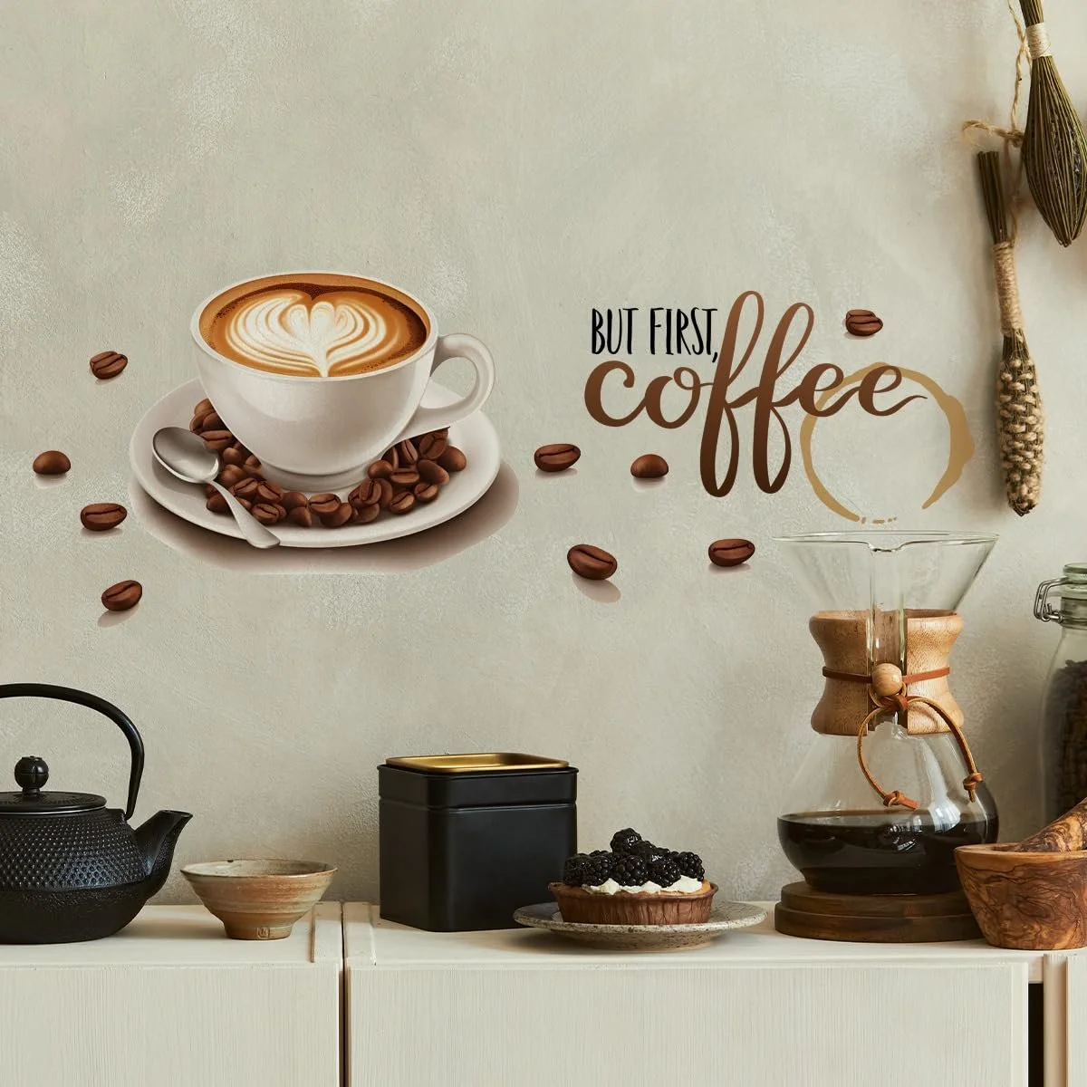 Наклейка на стену HGDESIGN Coffee Time Owl Cappuccino (E), фото №5