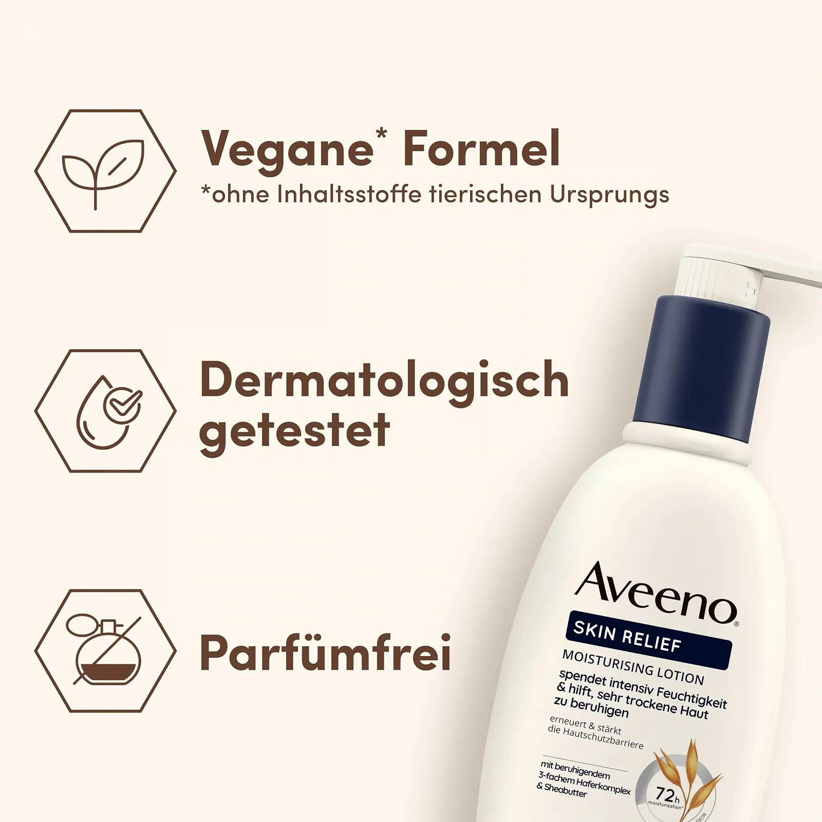 Лосьон для тела Aveeno Skin Relief Без запаха Увлажняет 72 часа Успокаивает очень сухую кожу Усиливает защитный барьер кожи и поддерживает производство естественных керамидов, фото №6 Лосьон для тела Aveeno Skin Relief Без запаха Увлажняет 72 часа Успокаивает очень сухую кожу Усиливает защитный барьер кожи и поддерживает производство естественных керамидов, фото №6