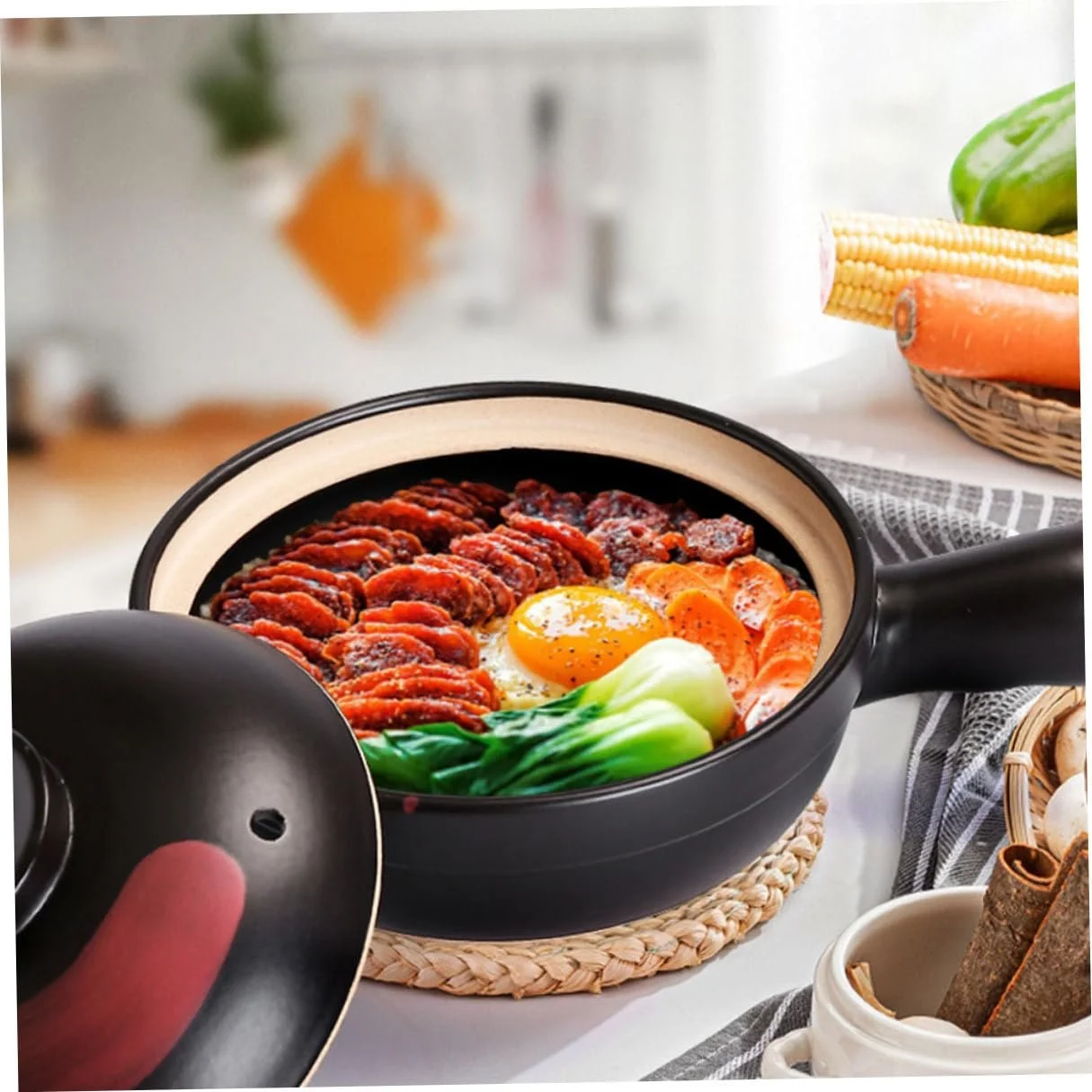 Керамічний Ківш Традиційний для газової плити з нековзною основою, фото №7