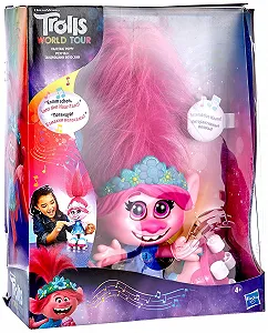 Кукла DreamWorks Trolls World Tour Hair Dance Poppy Интерактивная Песенная с Подвижными Волосами для Девочек и Мальчиков от 4 Лет - Фото 1