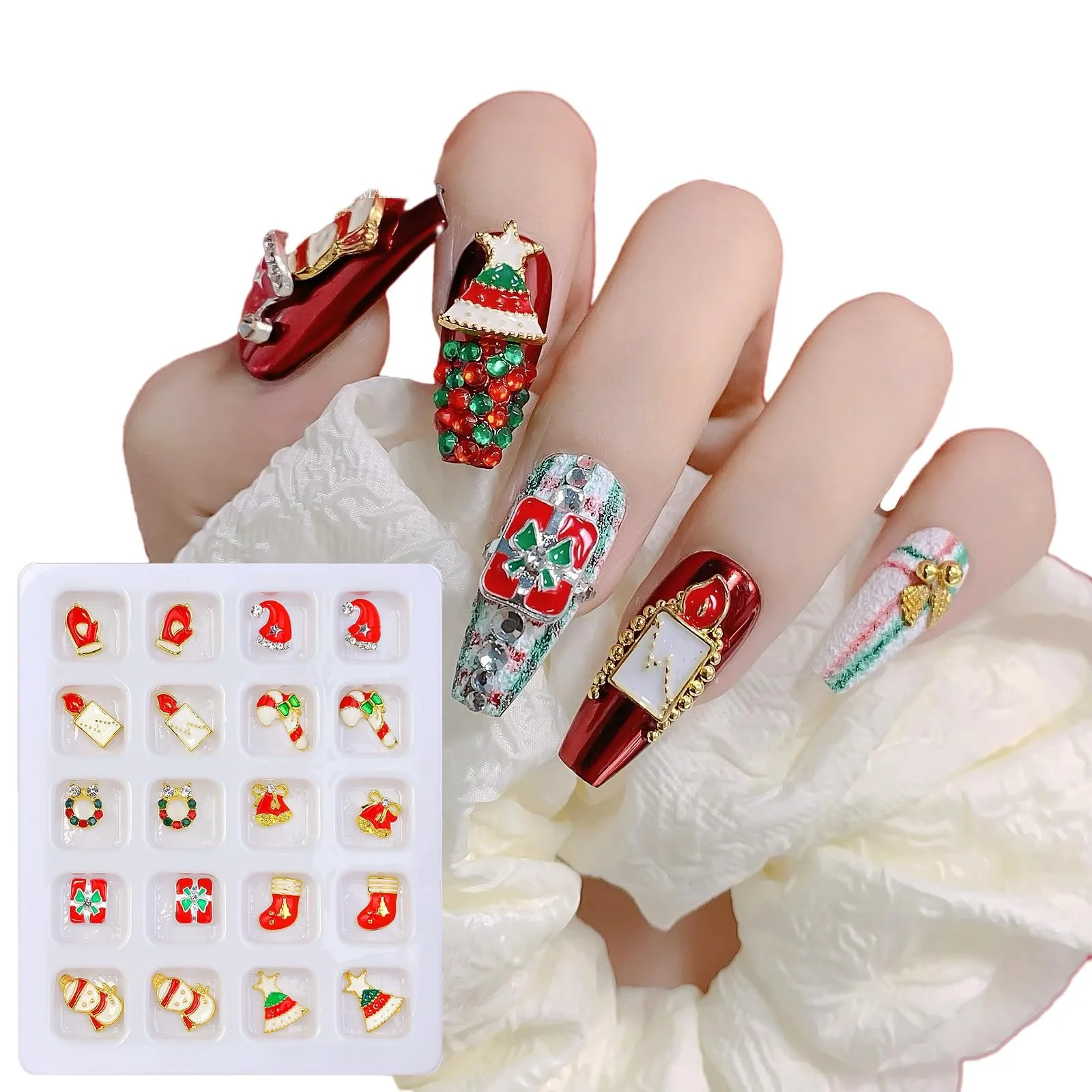 Подвеска Ёлка/Снеговик/Снежинка 3D 20шт, фото №1 Подвеска Ёлка/Снеговик/Снежинка 3D 20шт, фото №1