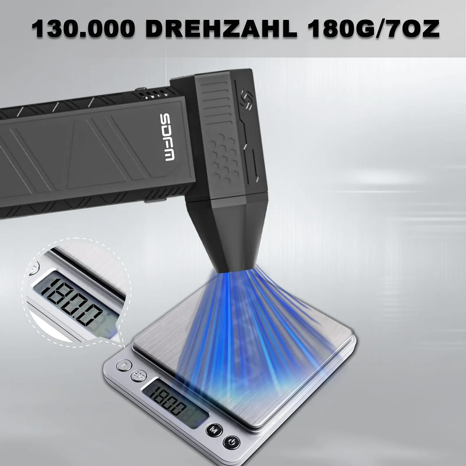 Електрична повітродувка SDFM 130,000 RPM 3-Speed, фото №4