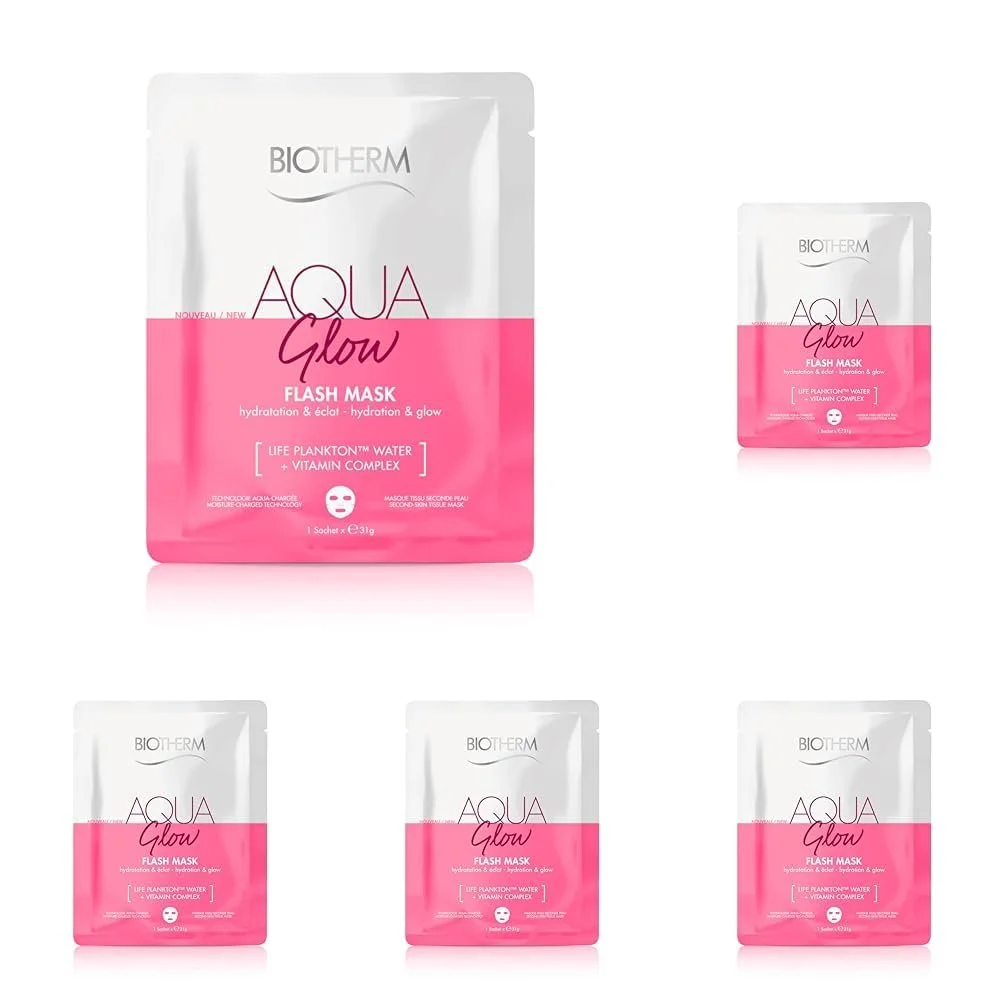 Тканевая Маска для лица Biotherm Aqua Super Mask Glow с Life Plankton и витамином C, 31 г, фото №1