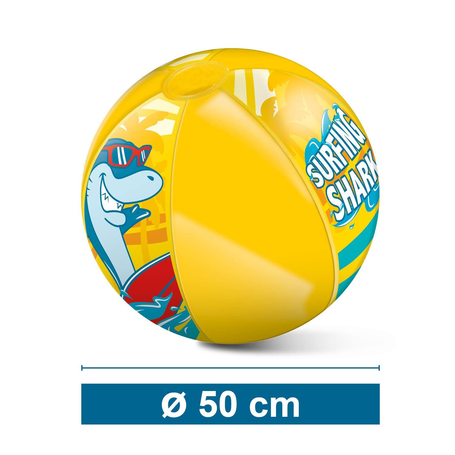 Пляжний М'яч Mondo Toys Surfing Shark 50 см, фото №4