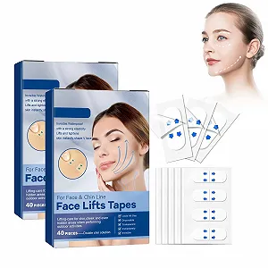 Пластыри для контура лица Transparent Lift, 2 x 40 штук, гипоаллергенные - Фото 1