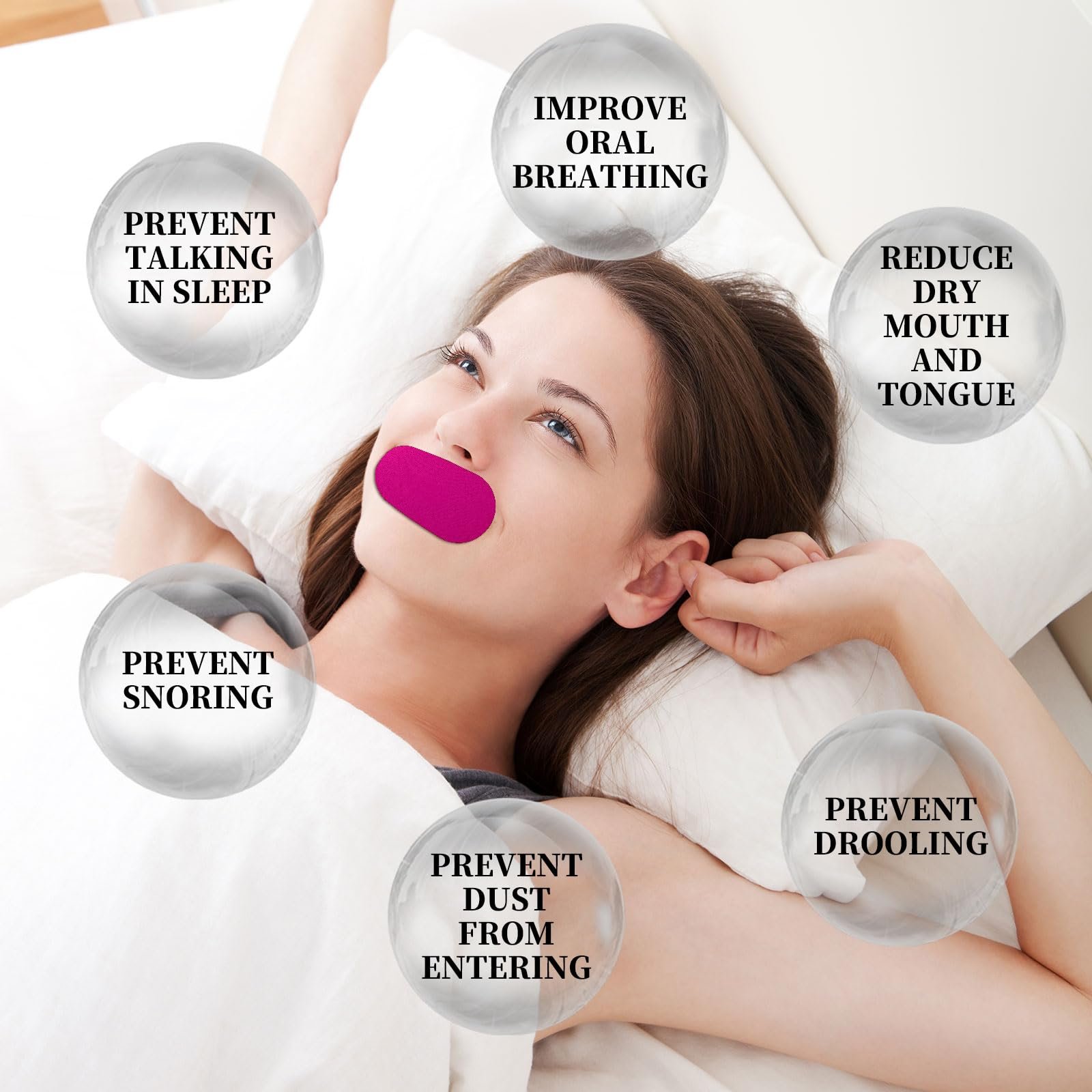 Пластир для рота для сну, 60 шт, фото №5 Пластир для рота для сну, 60 шт, фото №5