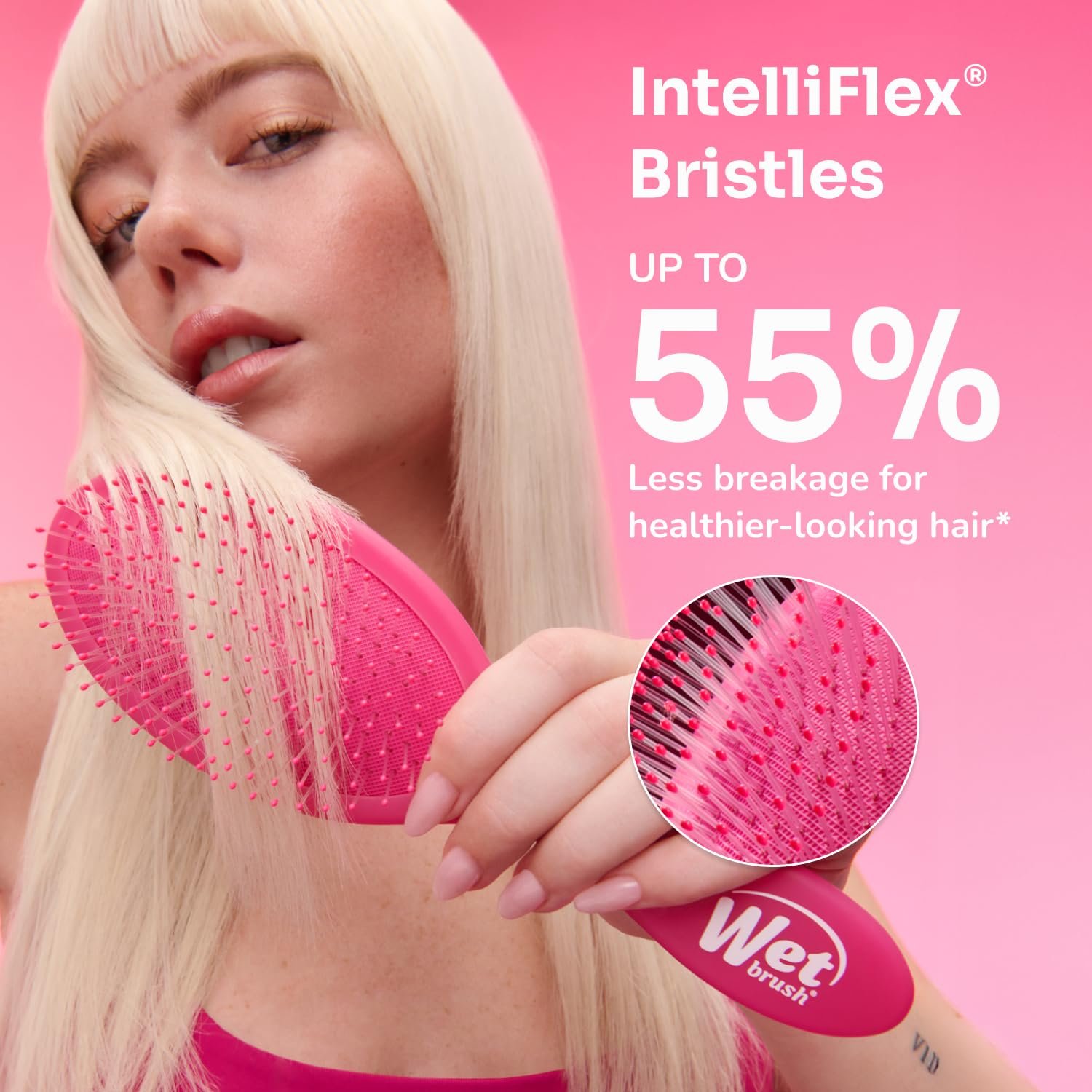 Щітка для волосся Wet Brush Shine Enhancer рожева, фото №6