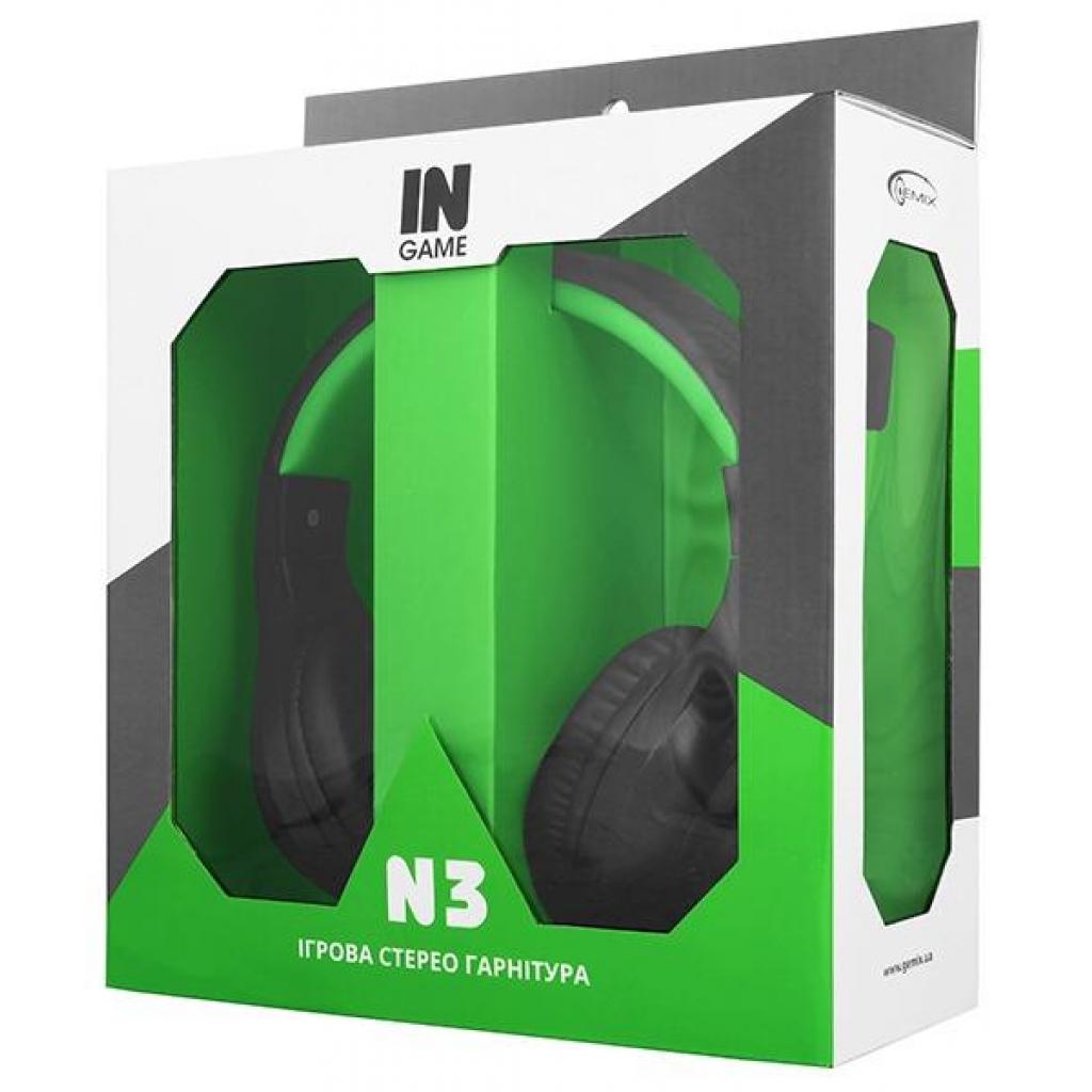 Наушники GEMIX N3 Black-Green Gaming, фото №5