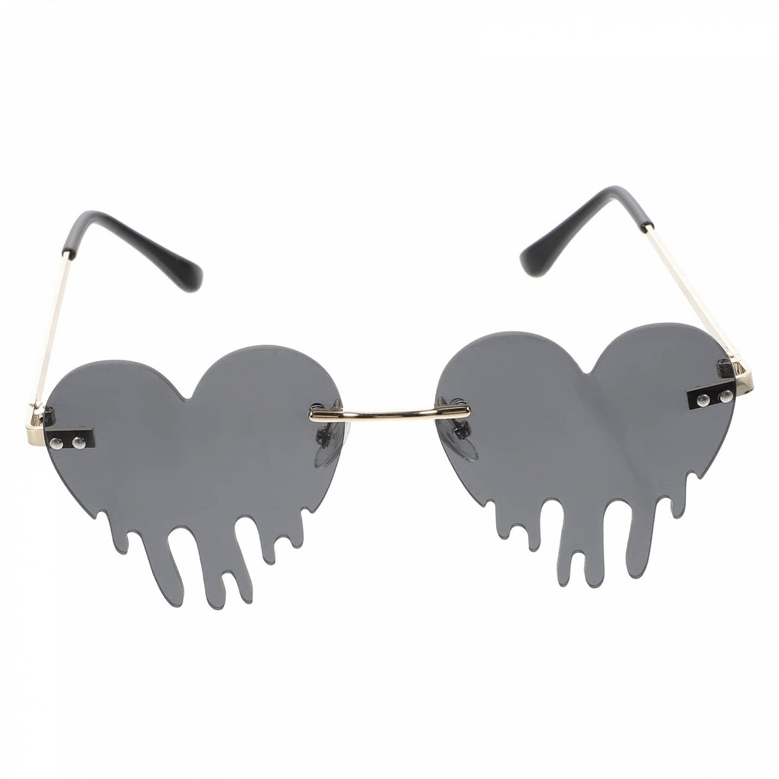 Солнцезащитные Очки Сердцеобразные COLLBATH Tears Безоправные, фото №1