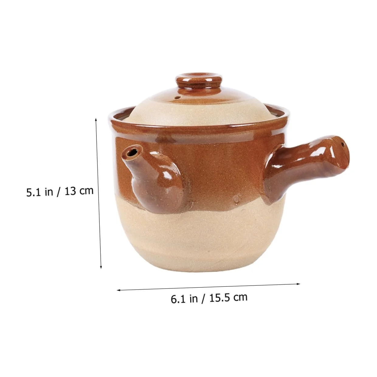 Горшок Toyvian для традиционной китайской медицины керамический термостойкий с ручкой, фото №6