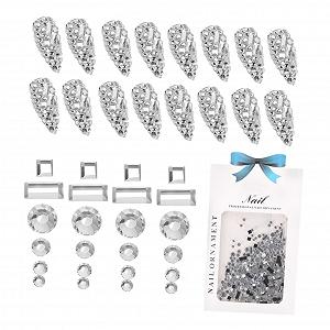 Украшения для ногтей Модные камни для ногтей DIY Маникюрные ювелирные изделия Декор для ногтей DIY Аксессуары для ногтей synthetic.ua - Фото 1