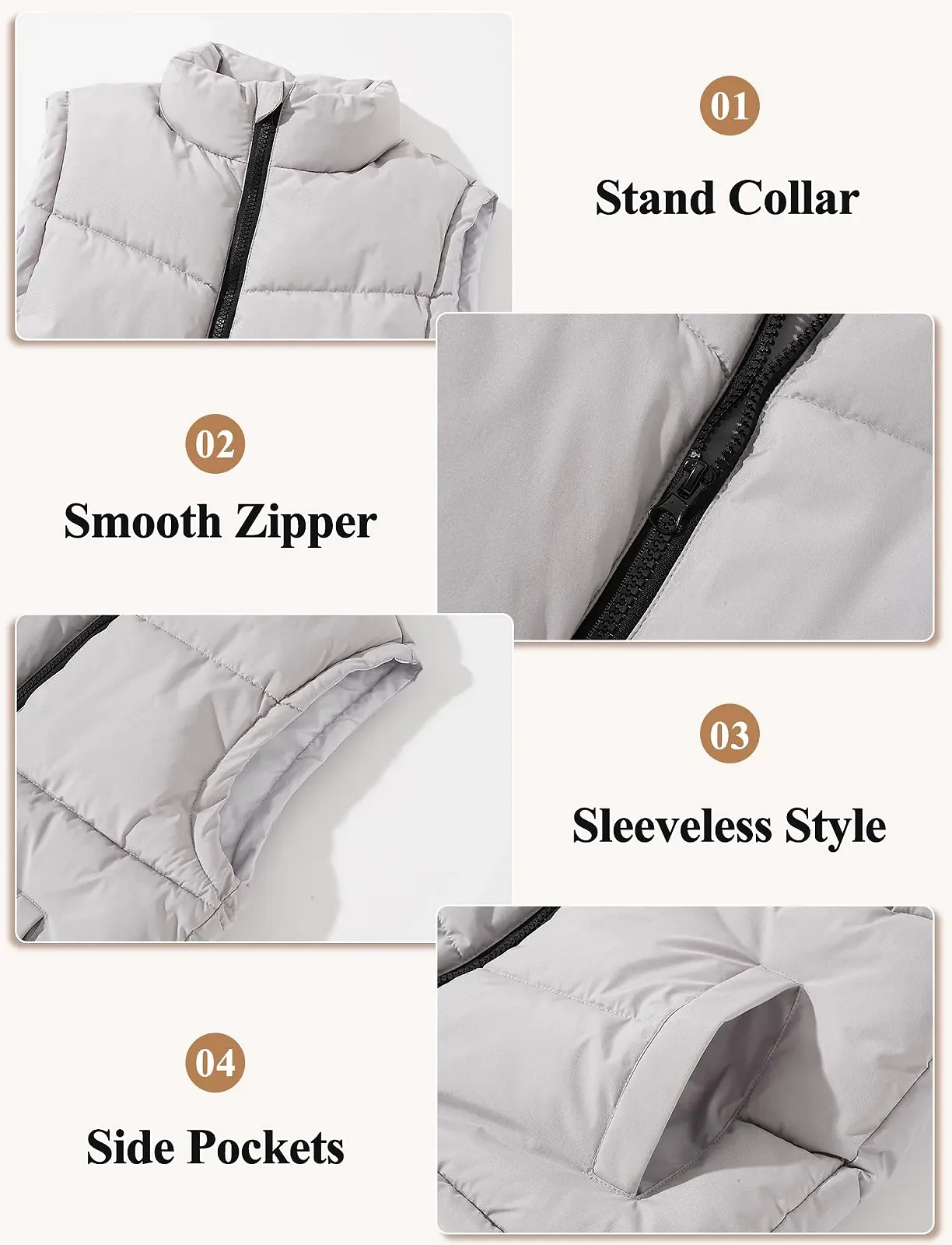 Жилет Adigau зимовий для хлопчиків, вітрозахисний, стьобаний, теплий, фото №5