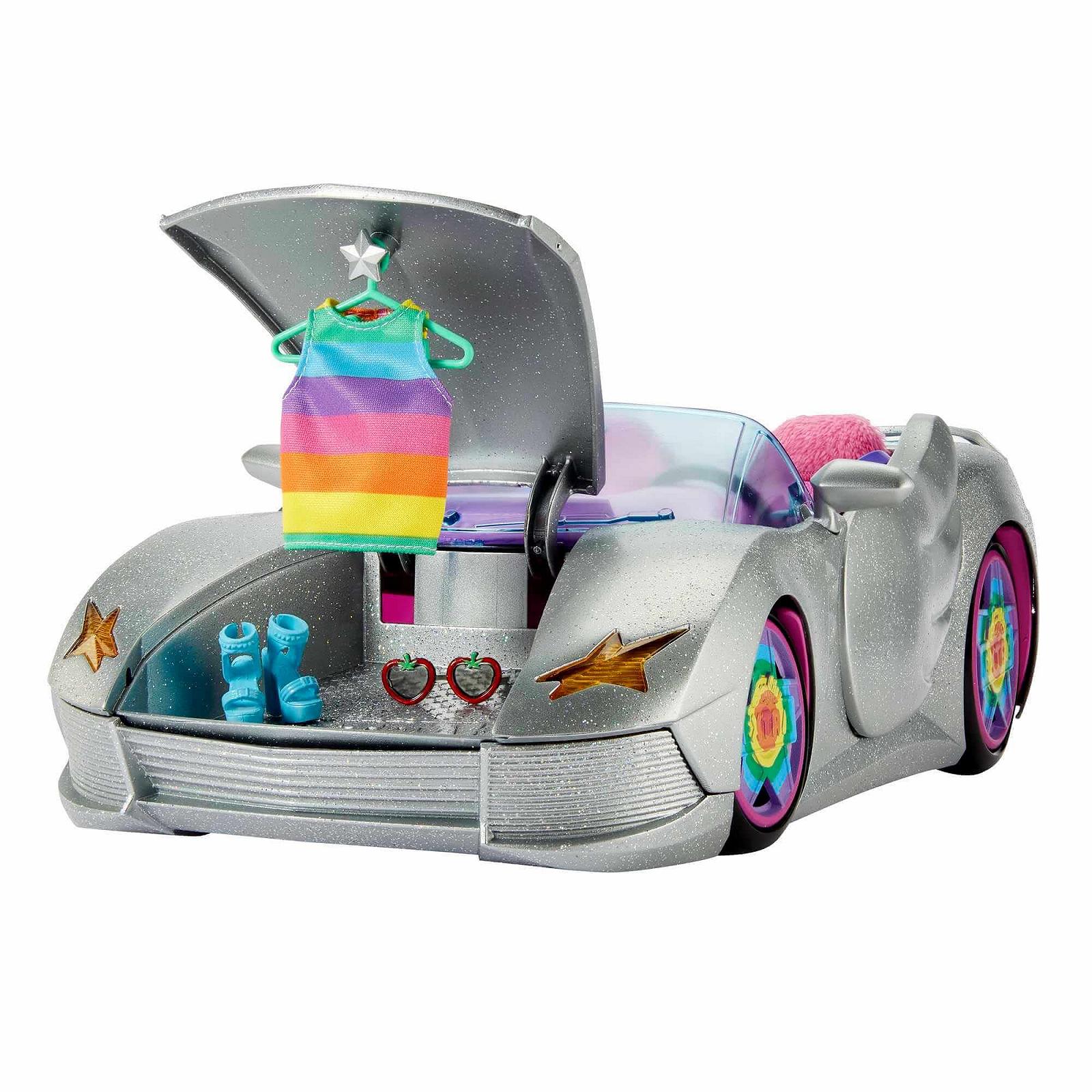 Автомобиль Barbie Extra HDJ47 Конвертируемый серебристый, фото №4