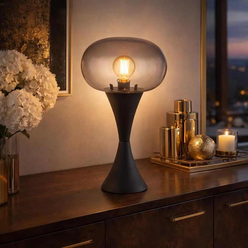Настольная лампа Globo 1 bulb Black Smoke, фото №5