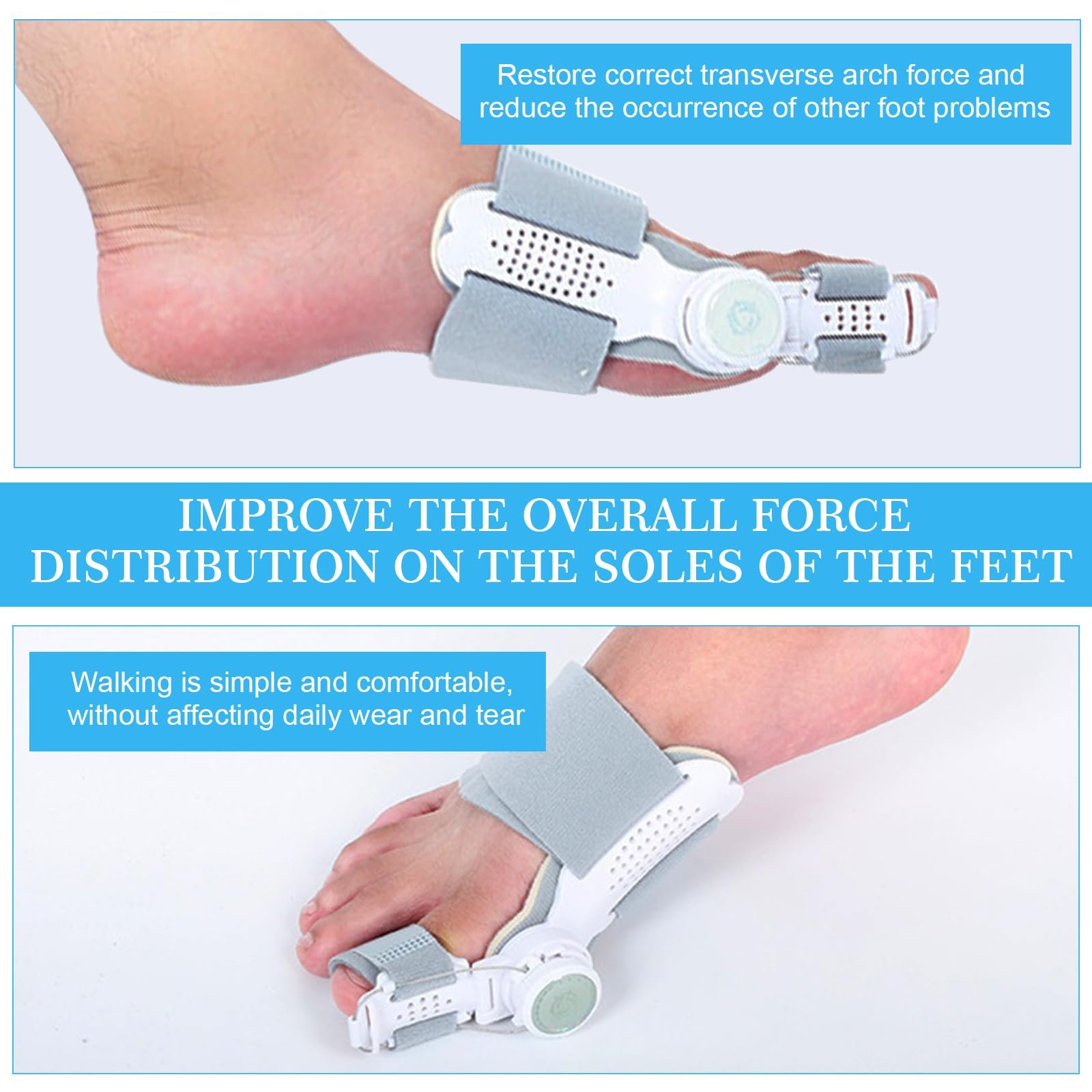 Коректор великого пальця стопи TWSOUL Hallux Valgus з 3 різними кутами кріплення, фото №5 Коректор великого пальця стопи TWSOUL Hallux Valgus з 3 різними кутами кріплення, фото №5