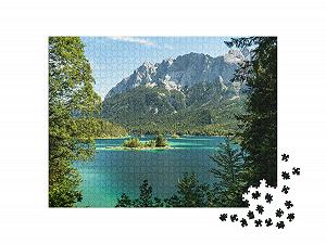 Пазл puzzleYOU Eibsee Puzzle Collection View of Zugspitze and Eibsee, Bavaria, Germany 1000 деталей synthetic.ua - Фото 1