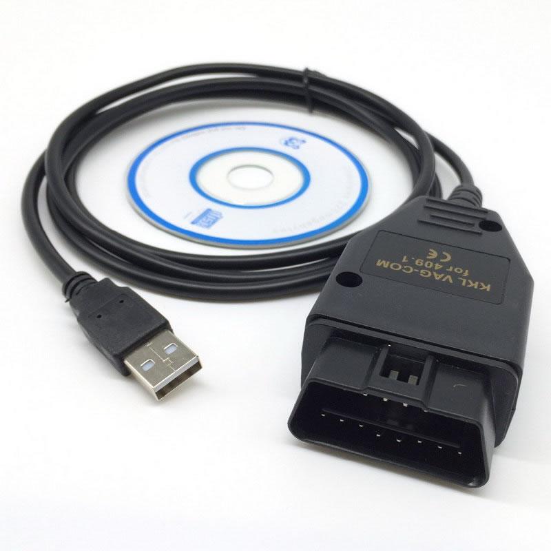 Автосканер адаптер для діагностики KKL USB VAG COM 409.1 K Line чип FTDI 323RL 1011204206, фото №1
