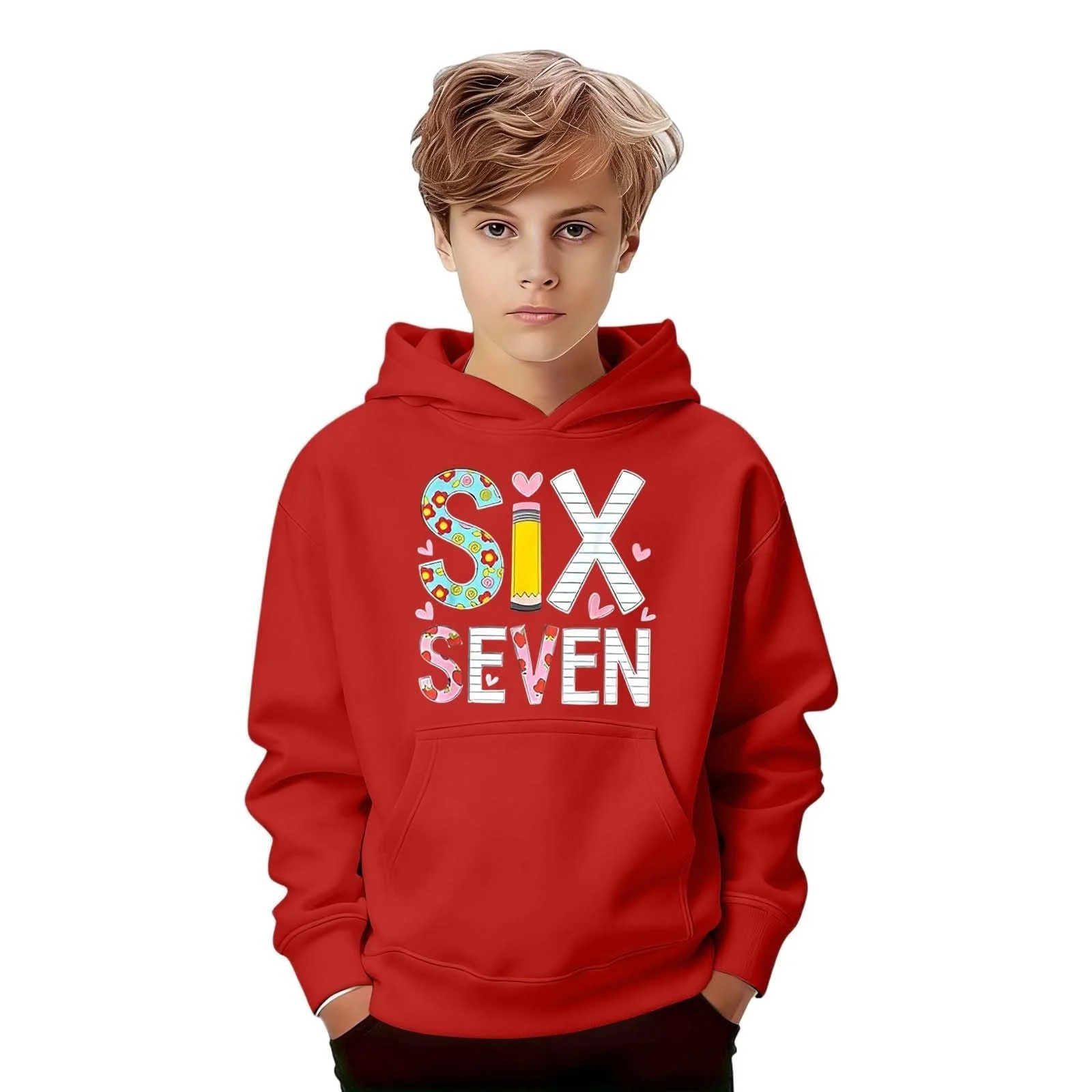 Худи Девочка Толстовка Детская Девочка Свитшот Детская Куртка с капюшоном Теплая С Мультфильмом 67 Принт Дышащий Пуловер Свитшот Для Малышей Повседневный Удобный Модный Свитшот Куртка Длинный рукав, фото №2