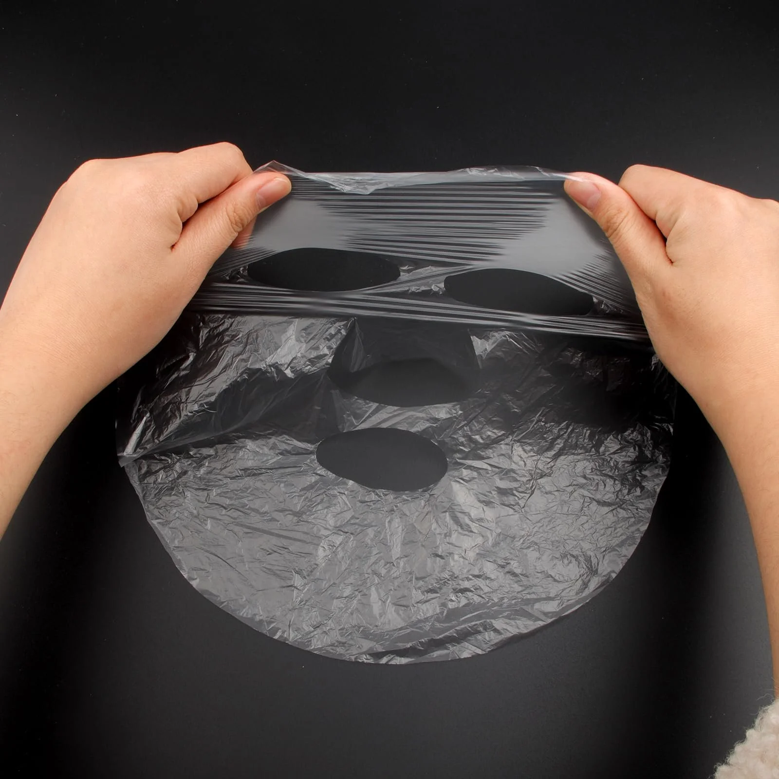 Пленка для сохранения маски для лица, 300 шт., одноразовая пластиковая маска для увлажнения, для домашнего спа-ухода за кожей, косметического ухода за лицом, фото №3