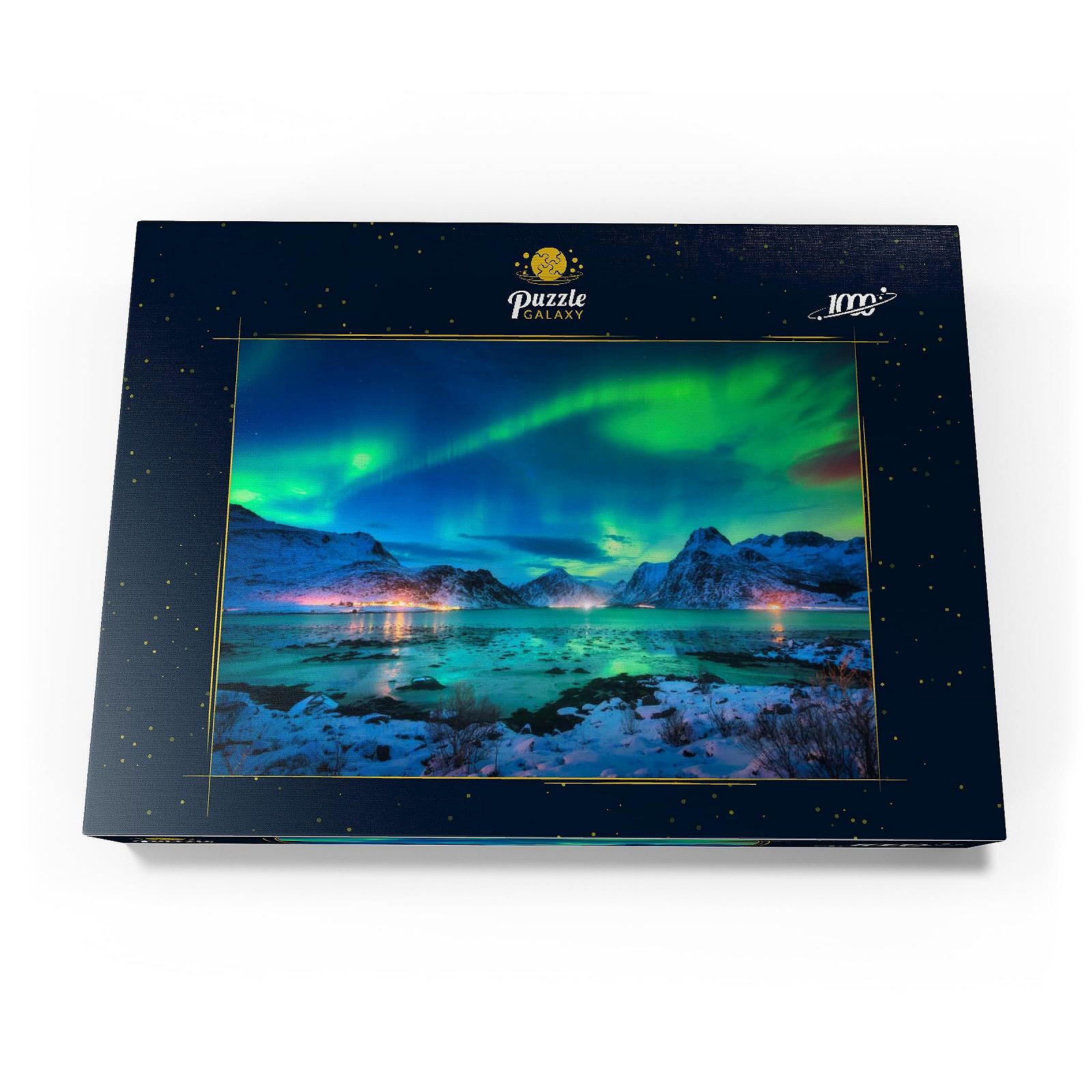 Пазлы MyPuzzle Special Collection Northern Lights (Aurora Borealis) on the Lofoten Islands, Norway 1000 деталей, фото №4