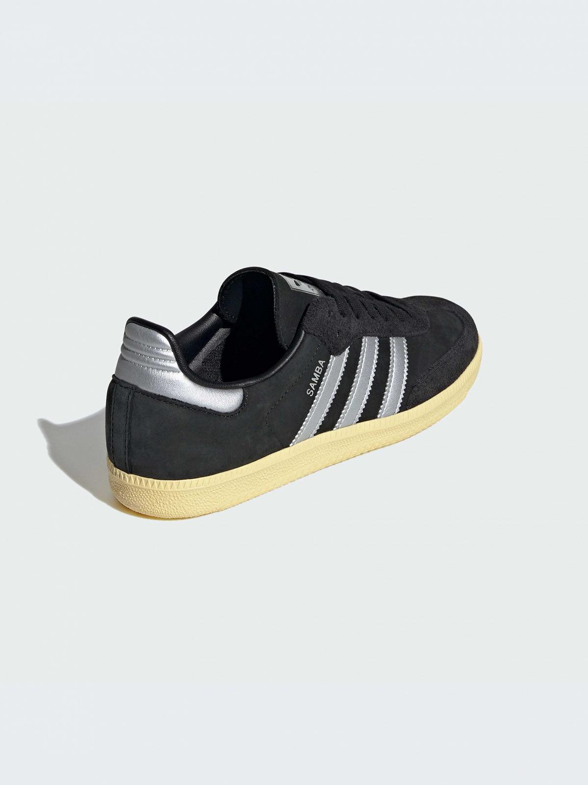 Кроссовки adidas Samba OG Core black / Metallic silver / Almost yellow, фото №3