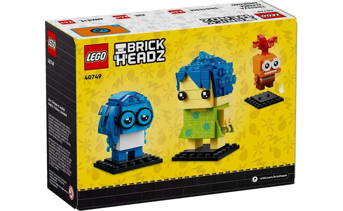 Конструктор Лего LEGO Brick Headz Радость, Печаль и Тревожность (40749), фото №3 Конструктор Лего LEGO Brick Headz Радость, Печаль и Тревожность (40749), фото №3
