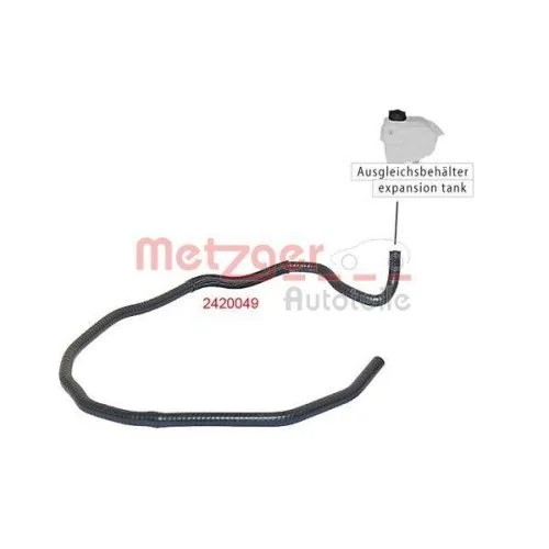 Шланг радиатора METZGER 2420049 для FORD, фото №2 Шланг радиатора METZGER 2420049 для FORD, фото №2