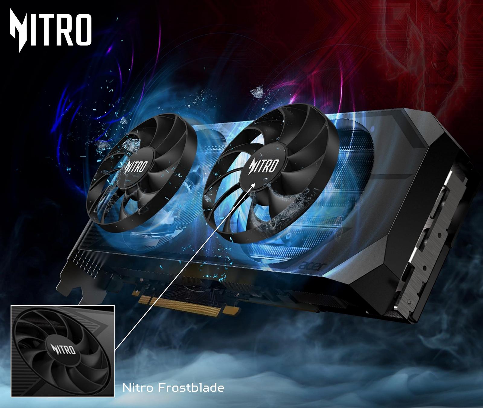 Видеокарта Acer Nitro Radeon RX 7600 XT OC 16GB GDDR6, фото №2