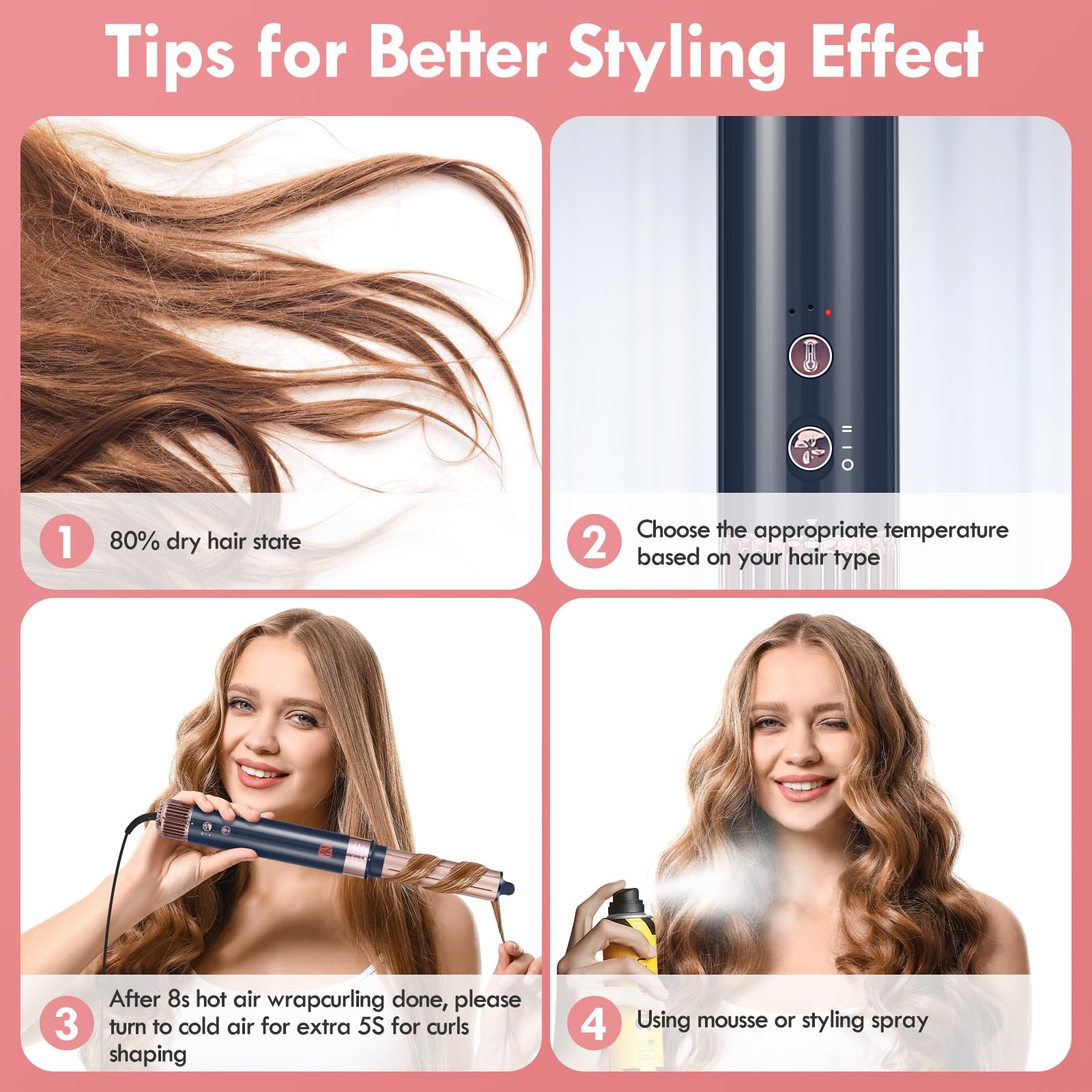 Фен-стайлер NDLT Airstyler 5 in 1 110,000 об/хв з ефектом Коанда та іонізацією, фото №3