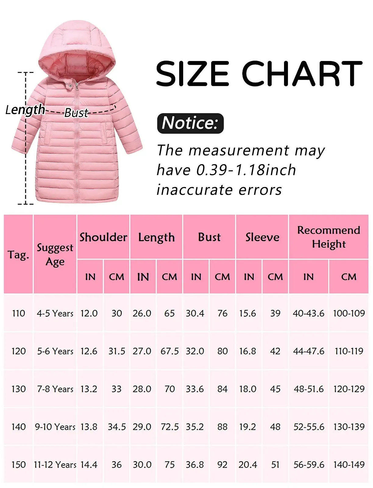 Пуховик дитячий Happy Cherry Довгий Куртка для дівчаток і хлопчиків Зима Капюшон стьобаний, фото №6