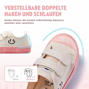 Кеды HAPPY NOCNOC для мальчиков и девочек Легкие, регулируемые, модные, холщовые кроссовки с конфетной подошвой synthetic.ua - Фото 1