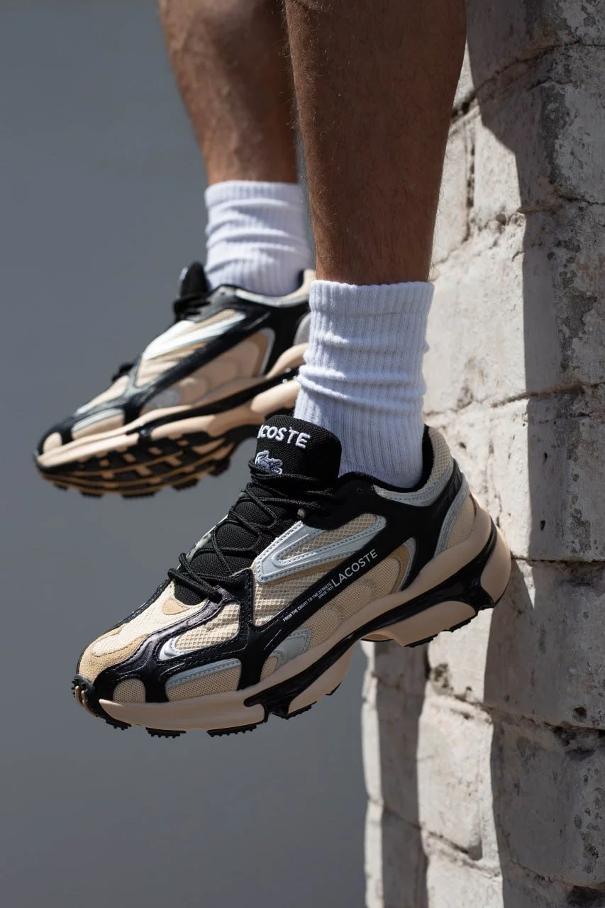 Кросівки Lacoste L003 2K24 beige black 44, фото №7