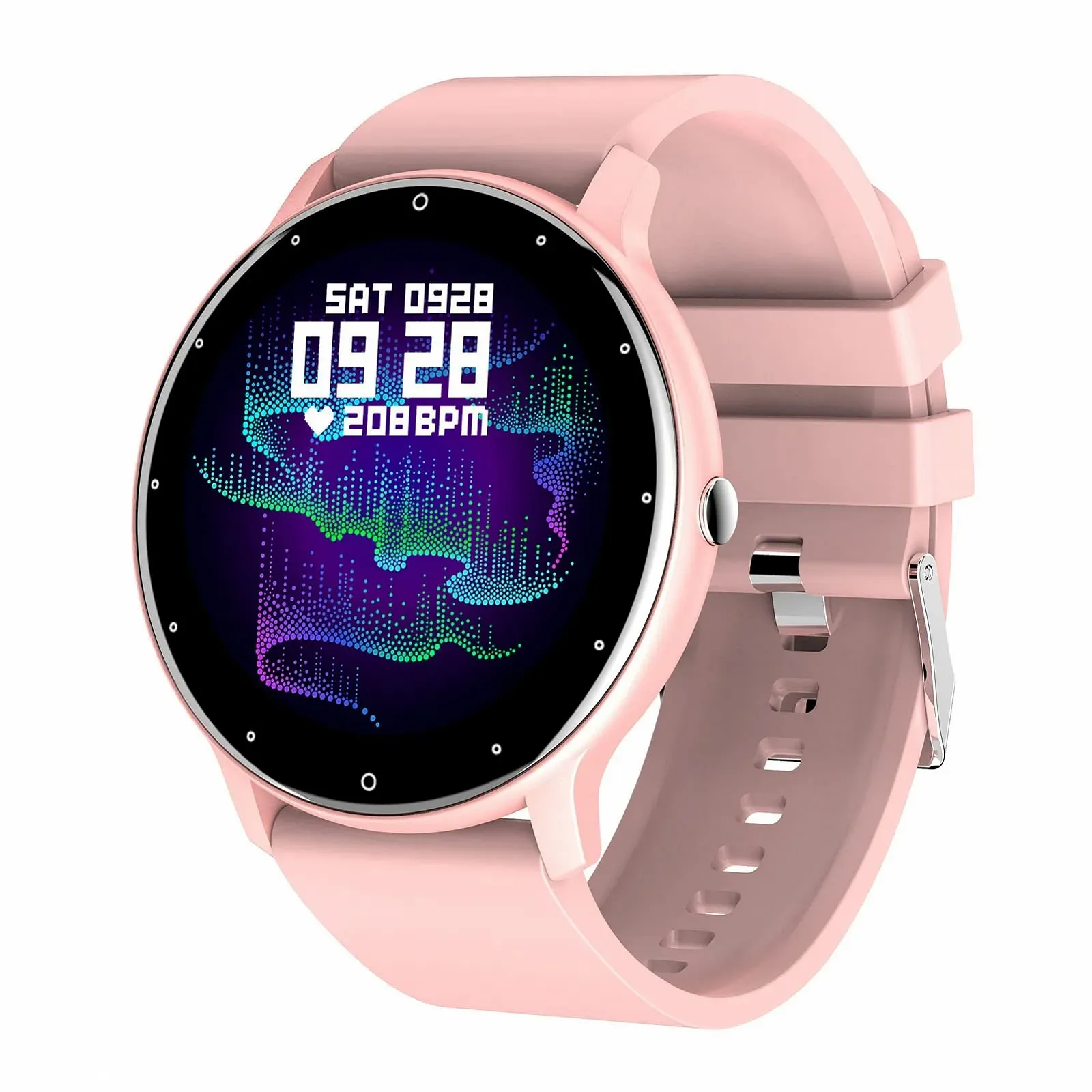 Смартгодинник findtime для жінок, 1.28 дюйма, Bluetooth 5.0, Рожевий, Ремінець, фото №1