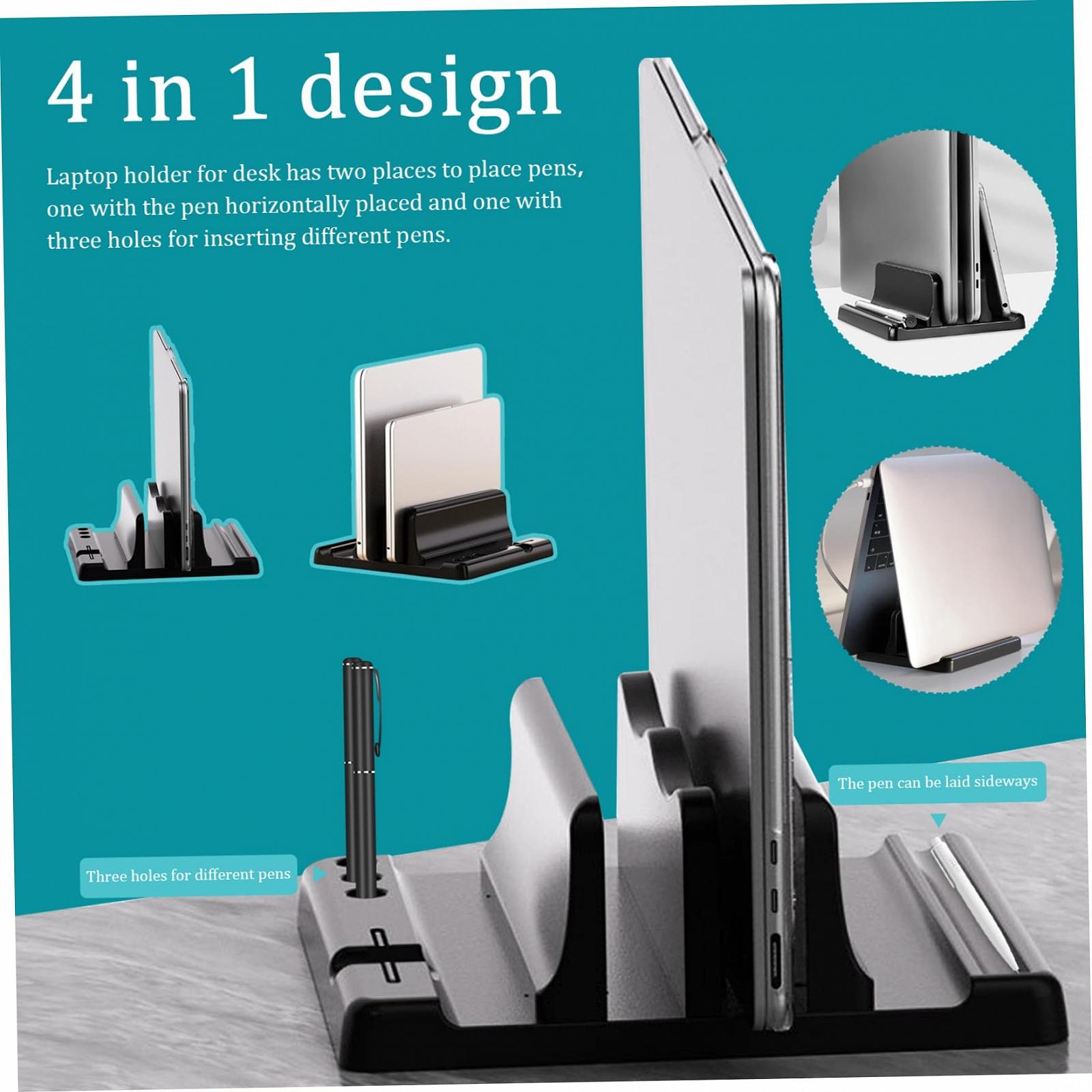 Підставка для ноутбука Вертикальна для ноутбука для столу Тримач, фото №9 Підставка для ноутбука Вертикальна для ноутбука для столу Тримач, фото №9