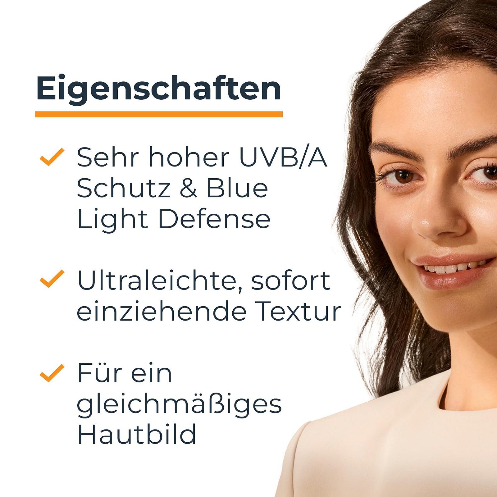 Сонцезахисний флюїд Eucerin Sun Face Hydro Protect Ultralight Sun Fluid Tinted SPF 50+ Medium 50 мл, фото №2