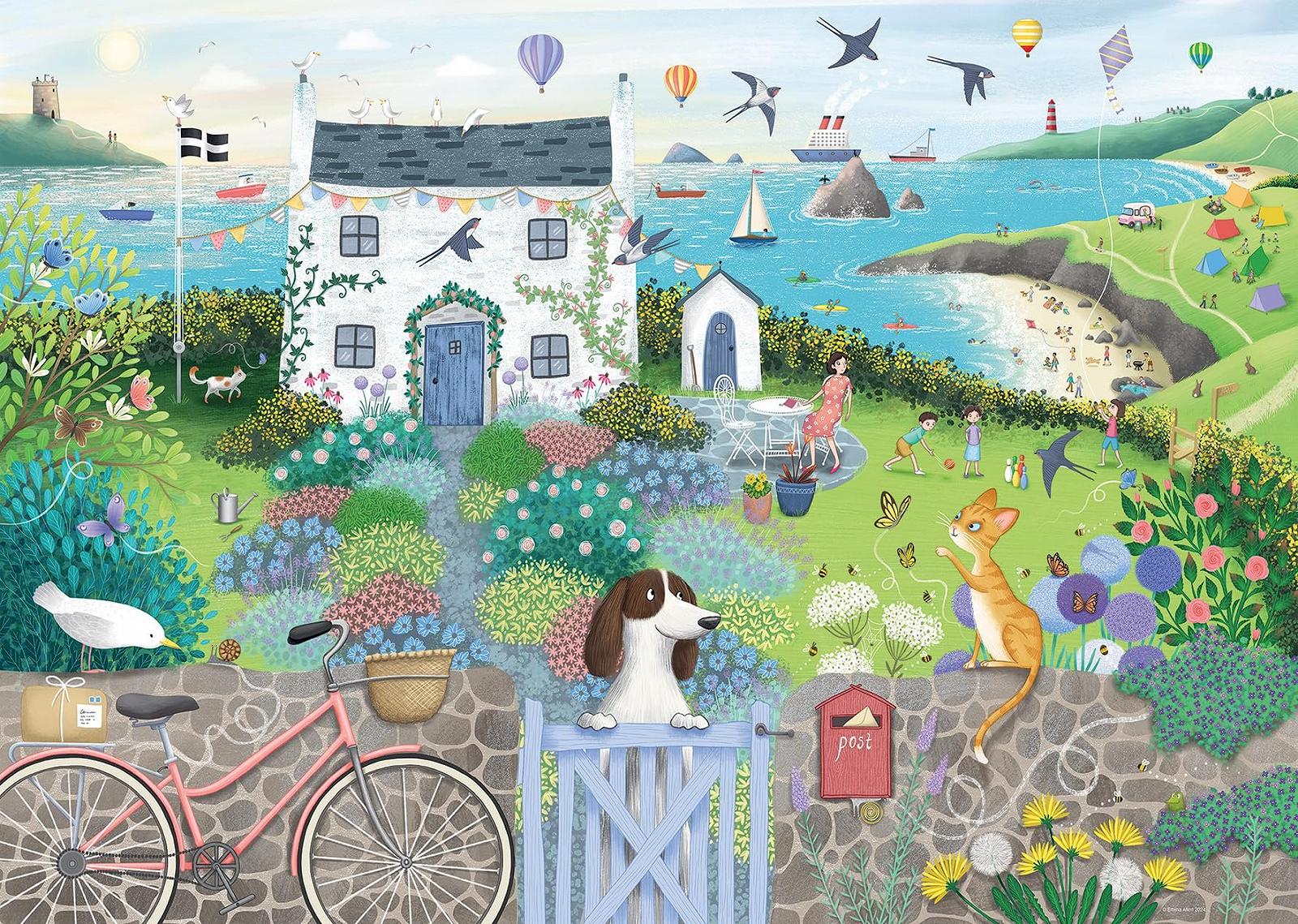 Пазл Ravensburger Coastal Cottage 12001104 1000 элементов 70 x 50 см, фото №1