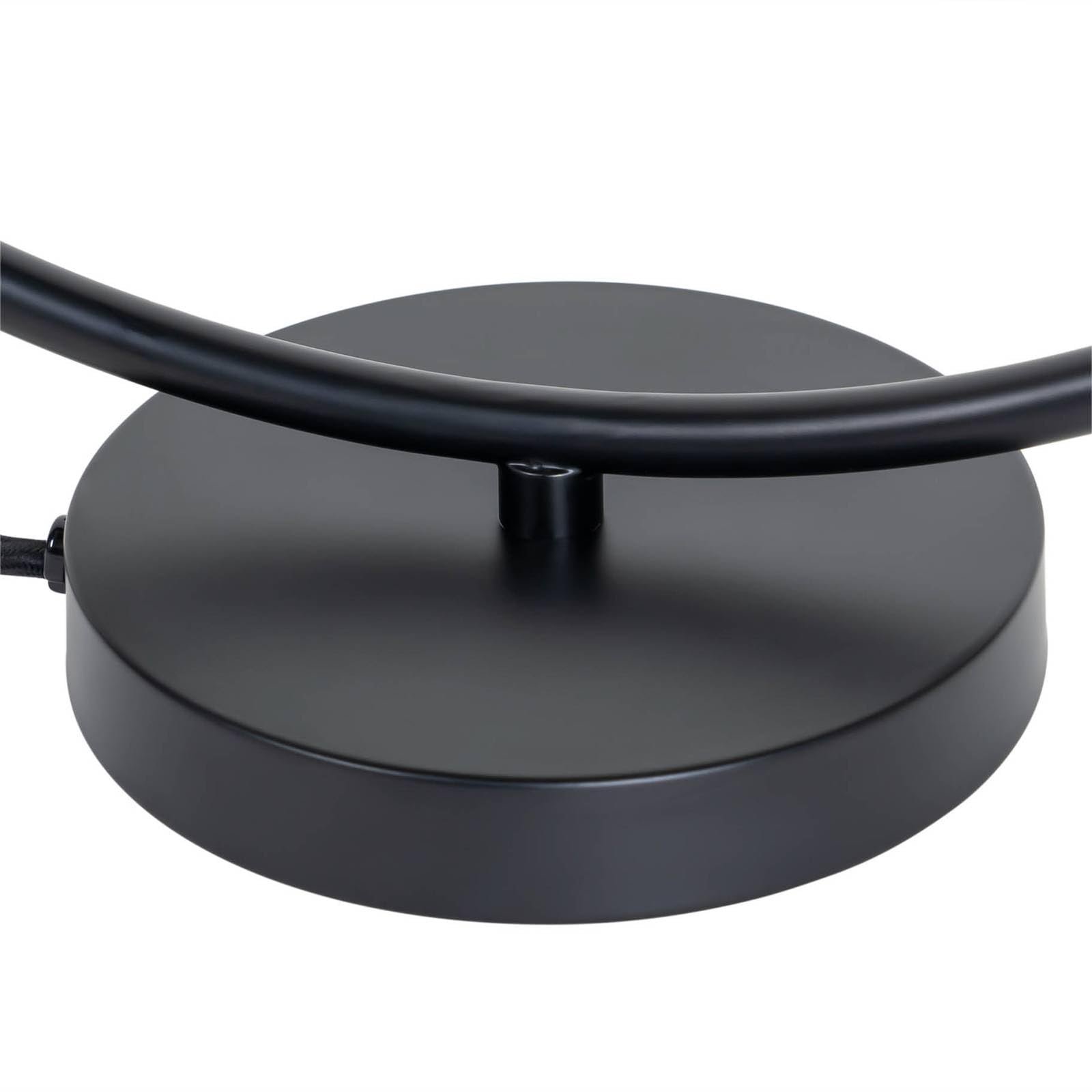 Настільна лампа Lucande Linnard дизайнерська модерн метал 3 лампи E27 чорна, фото №7