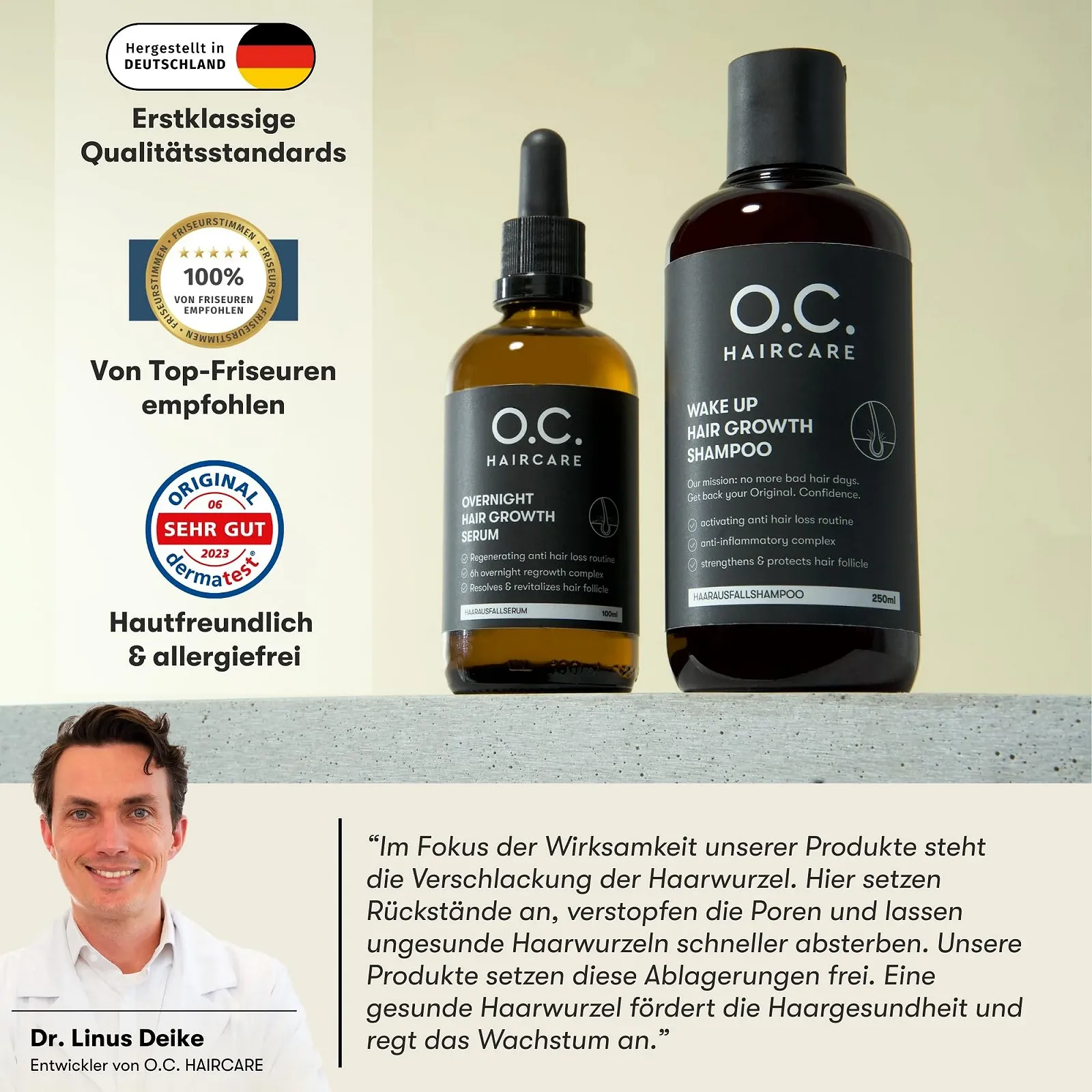 Сироватка O.C. HAIRCARE для росту волосся Overnight 100 мл, фото №7